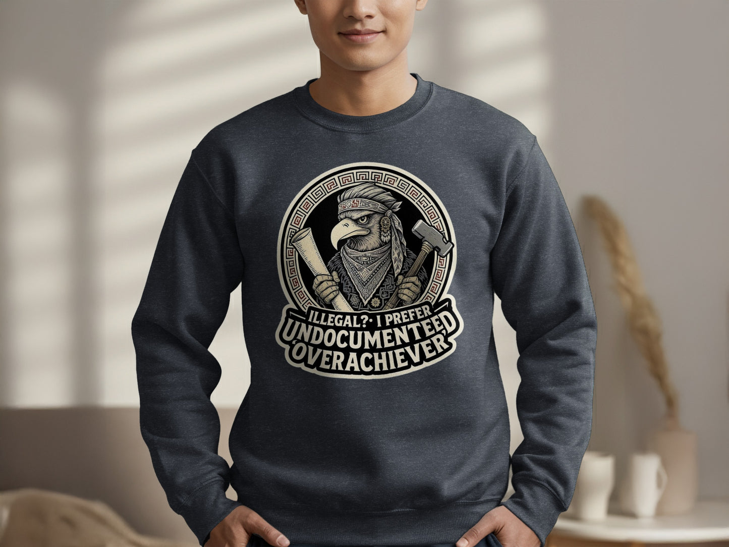 Illegal I Prefer Undocumented Overachiever Sweatshirt product