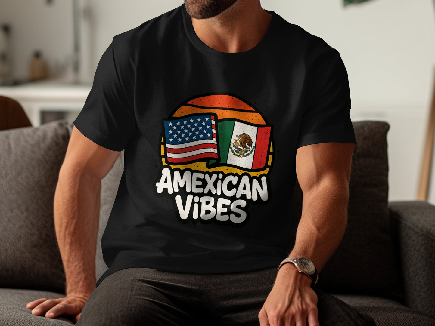 American and Mexican Vibes T-shirt product type