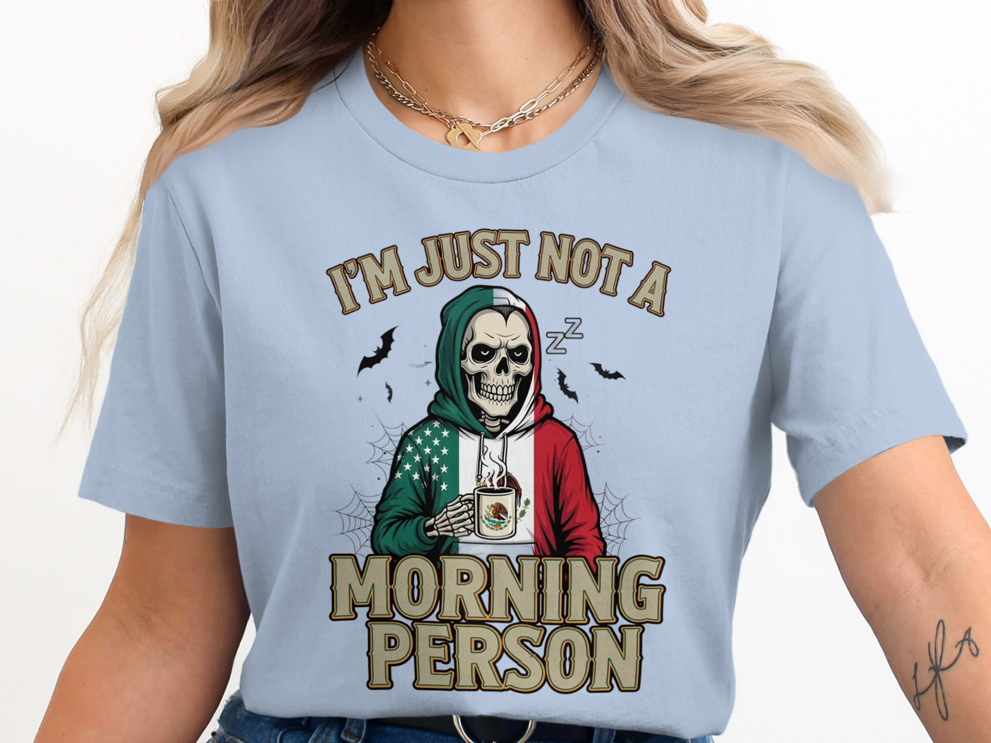 I'm Just Not a Morning Person Skull Graphic T-Shirt product