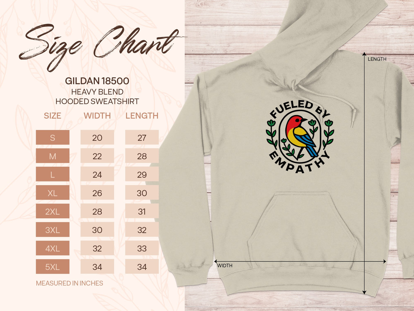 Fueled By Empathy Hooded Sweatshirt product type