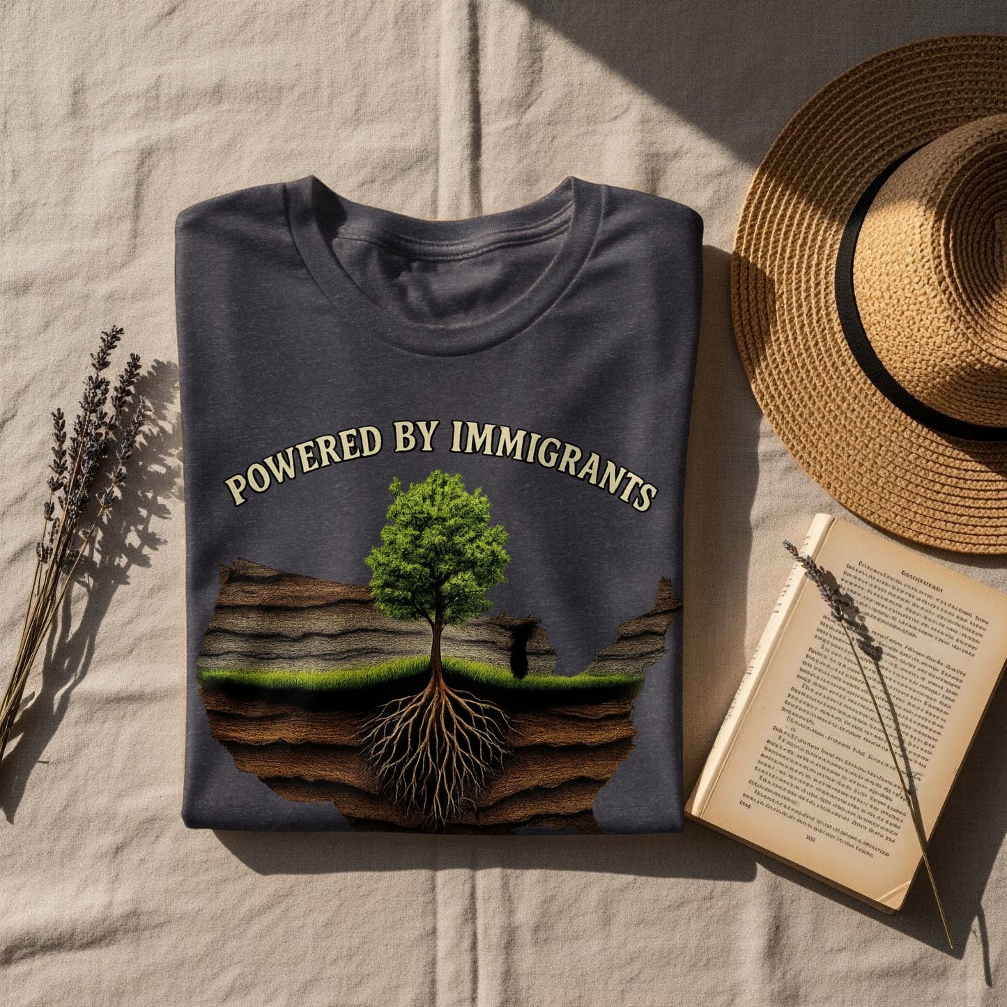 Powered by Immigrants Graphic Tee product