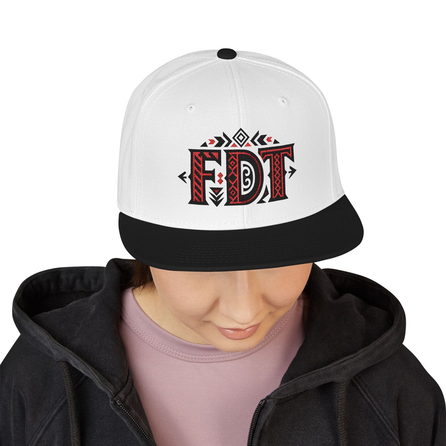 FDT Chinga Tu MAGA Embroidered Snapback Cap, Stylish Adjustable Hat, Gift for Dads, Streetwear Accessory, Trendy Headwear for All Occasions