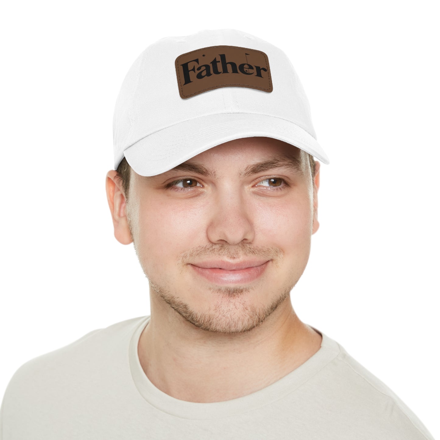 Stylish Father Dad Hat with Leather Patch - Perfect Gift for Dads