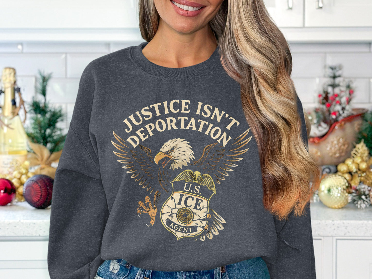 Justice Isn't Deportation U.S. ICE Agent product type