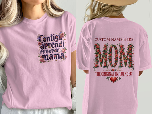 Contigo Aprendi El Amor De Mamá T-Shirt Product