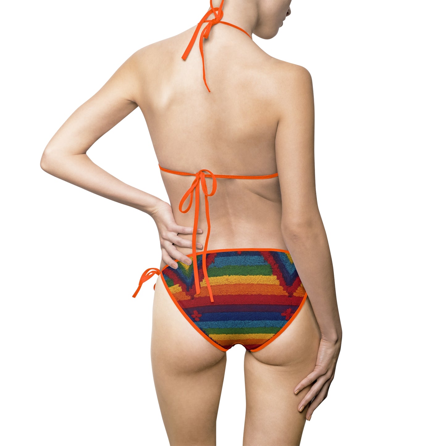 Pride Vibrant Women's Bikini Swimsuit, Summer Swimwear, Pool Party Attire, Beach Vacation Outfit, Festival Swim Set