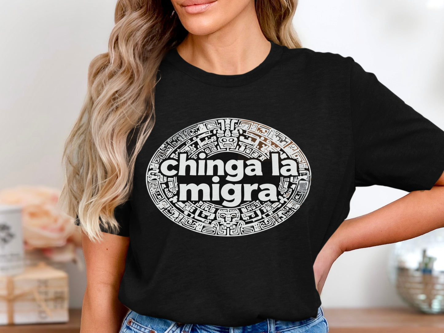 Chinga La Migra Graphic Tee Statement Shirt product
