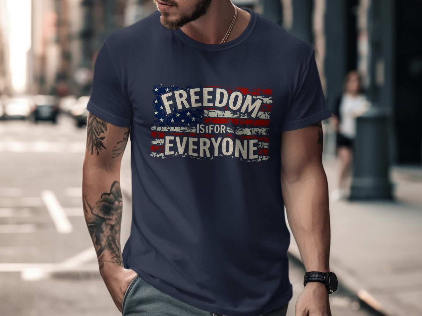 Freedom Is For Everyone American Flag T-Shirt
