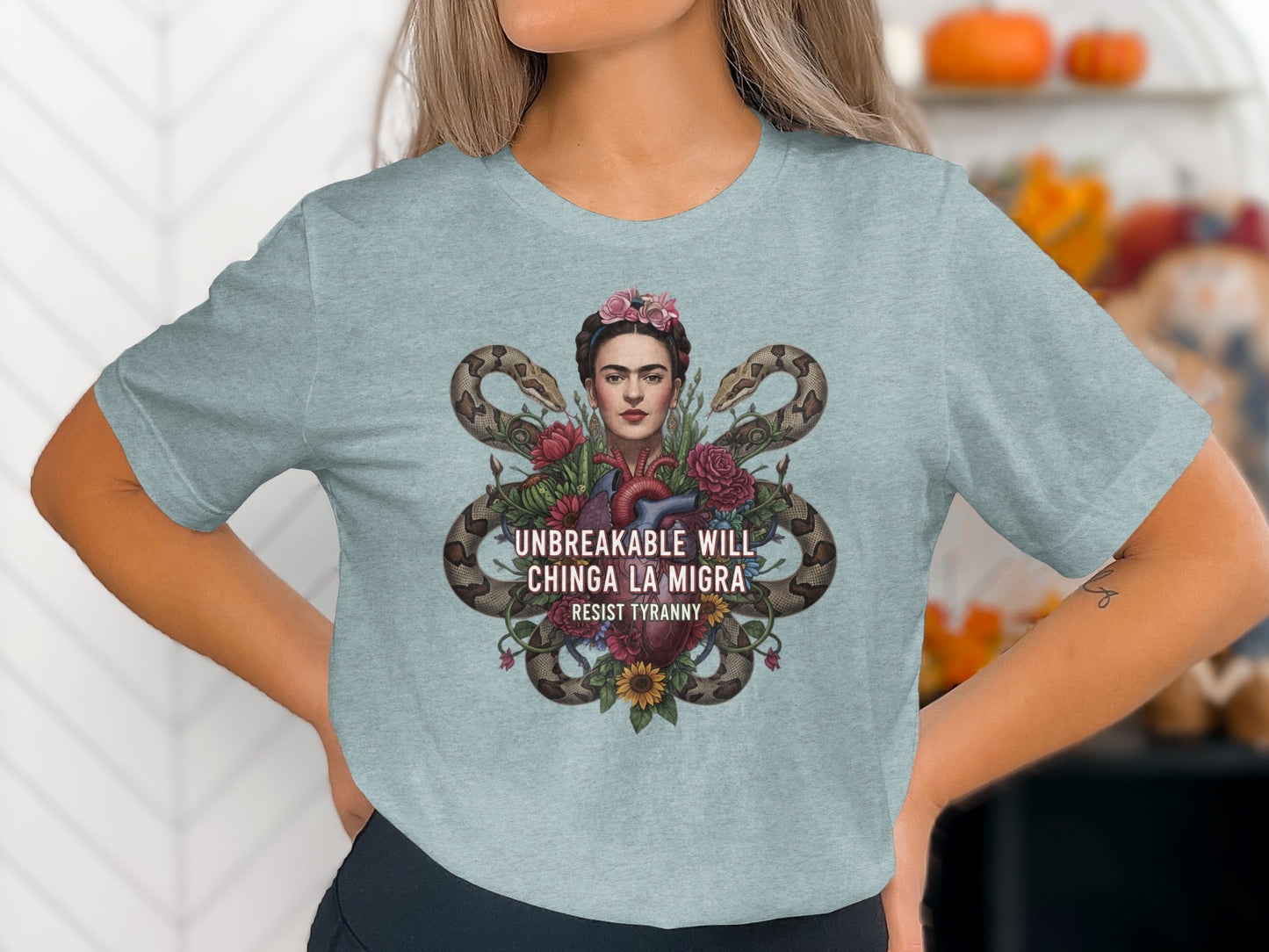 Unbreakable Will Chinga La Migra Resist Tyranny T-shirt