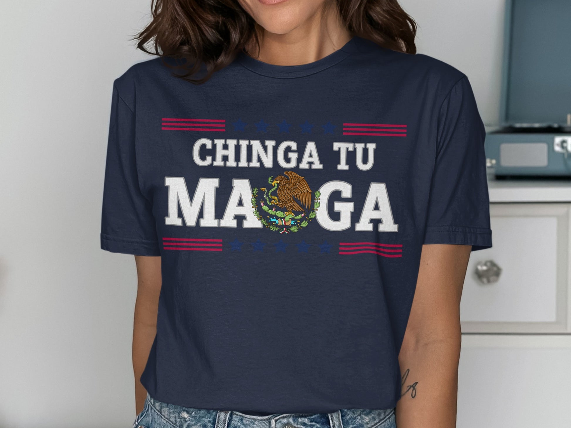 Chinga Tu MAGA Graphic Statement Shirt product type