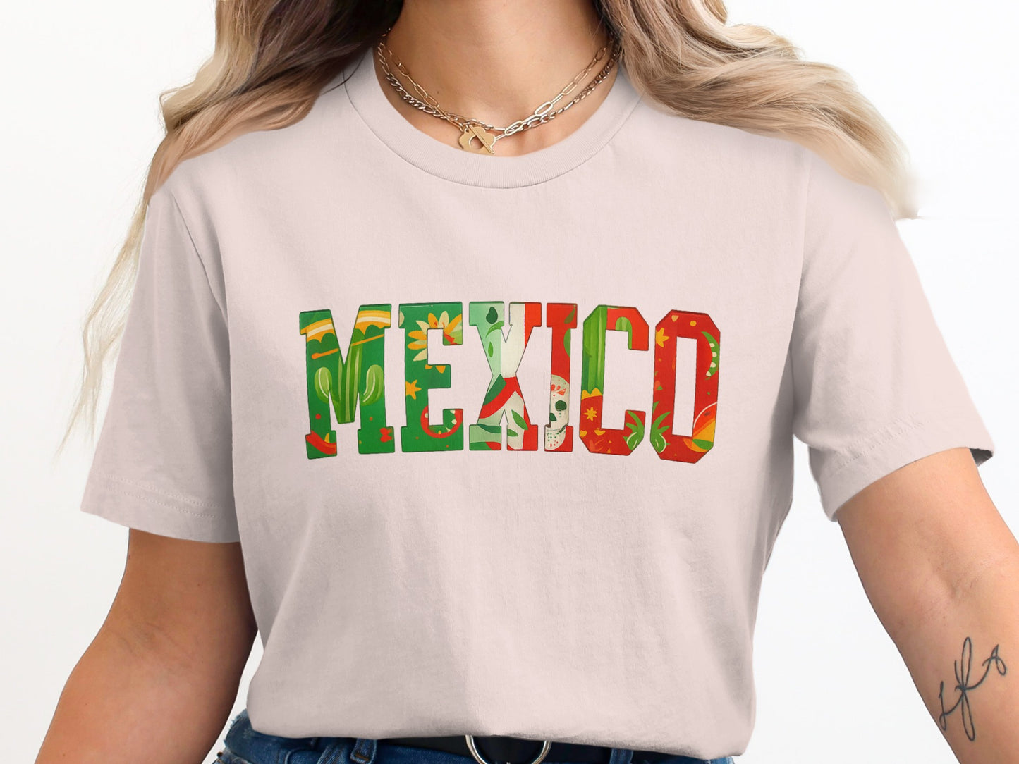 Mexico Letter Design Graphic Tee Shirt product type