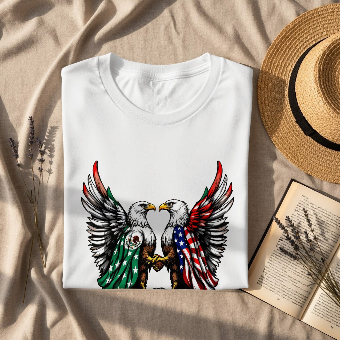 Two Eagles Patriotic Graphic Design T-Shirt product
