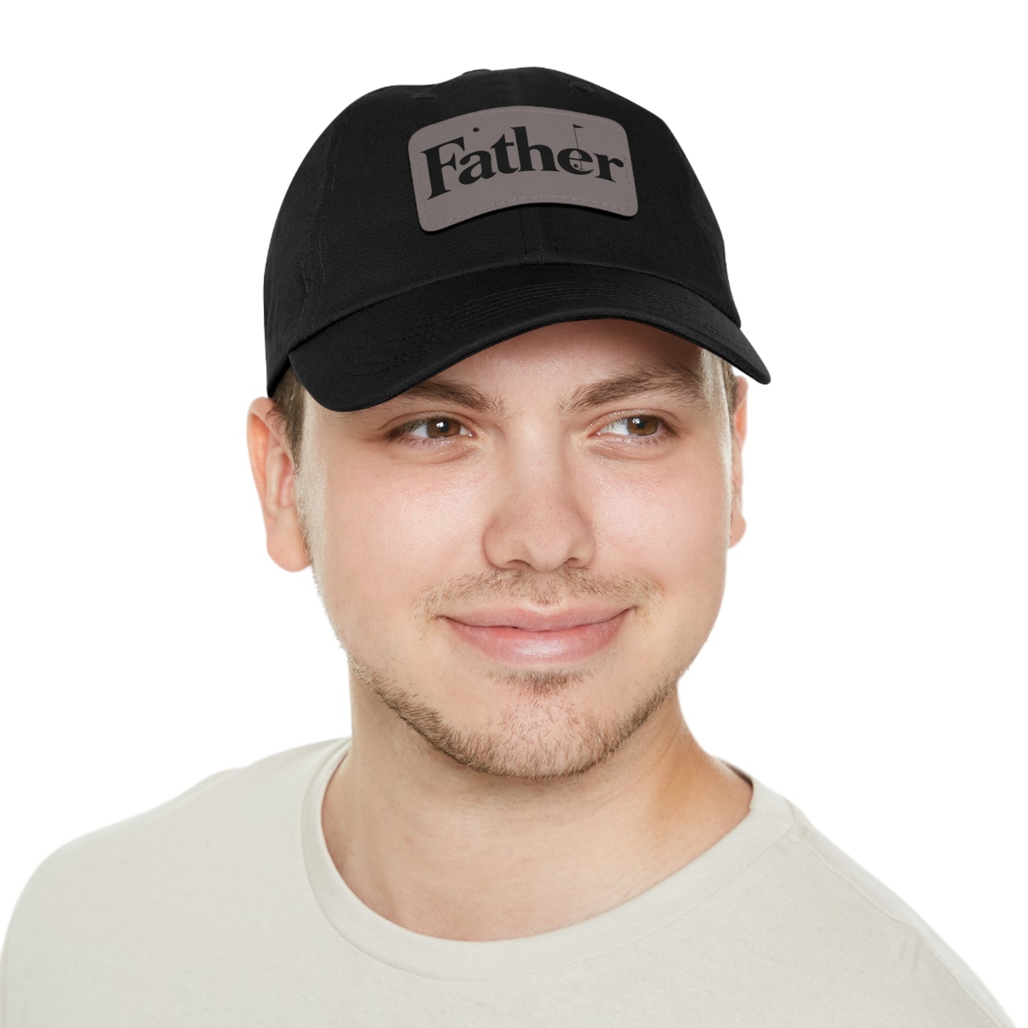 Stylish Father Dad Hat with Leather Patch - Perfect Gift for Dads
