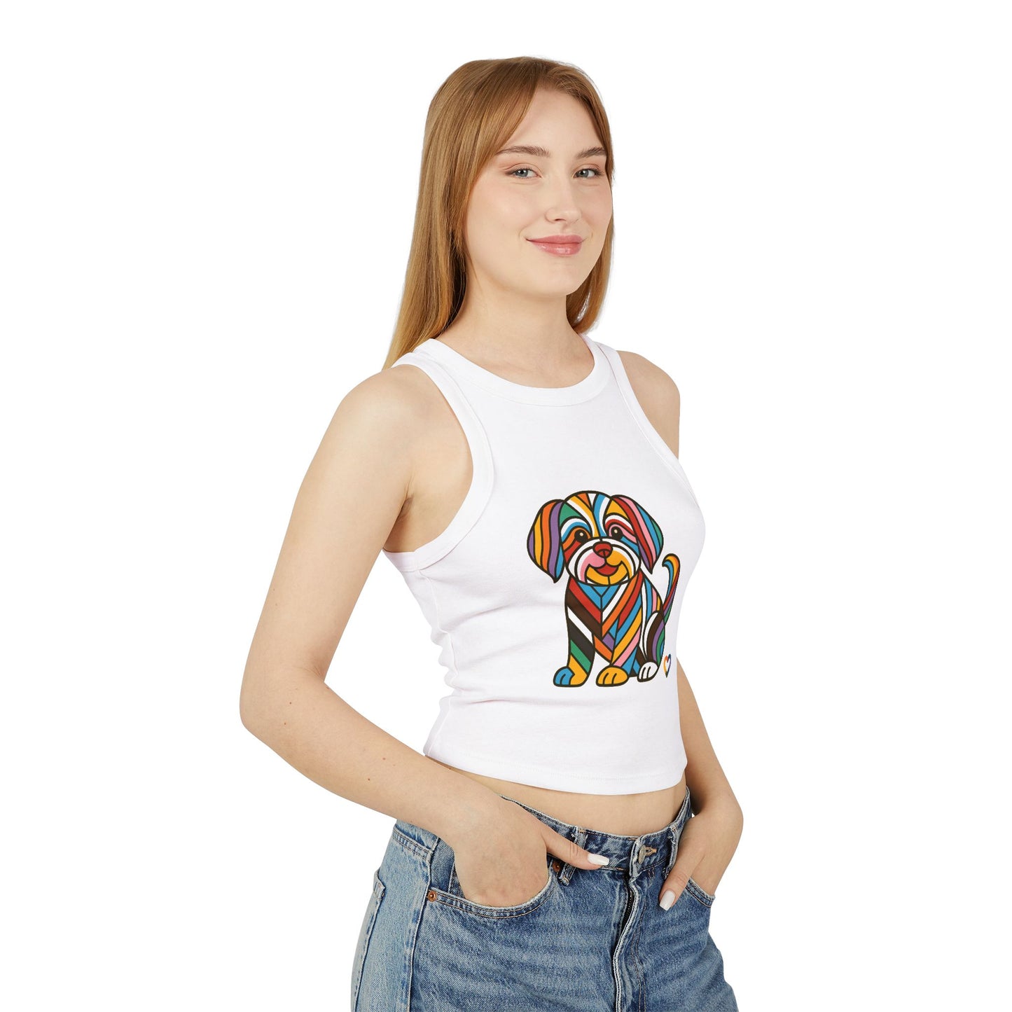 Women's Micro Rib Racer Tank Top