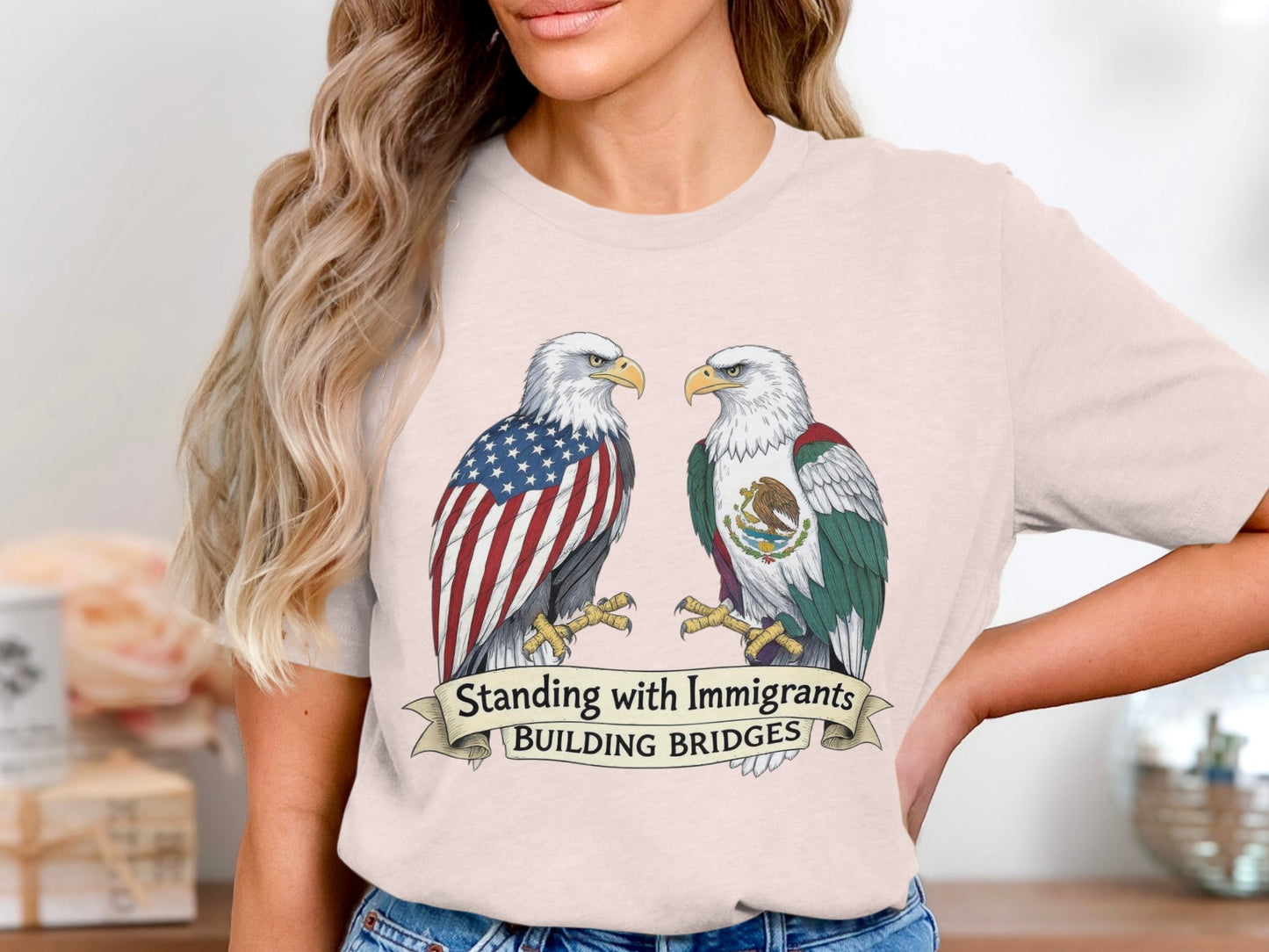 Standing with Immigrants Building Bridges t-shirt product