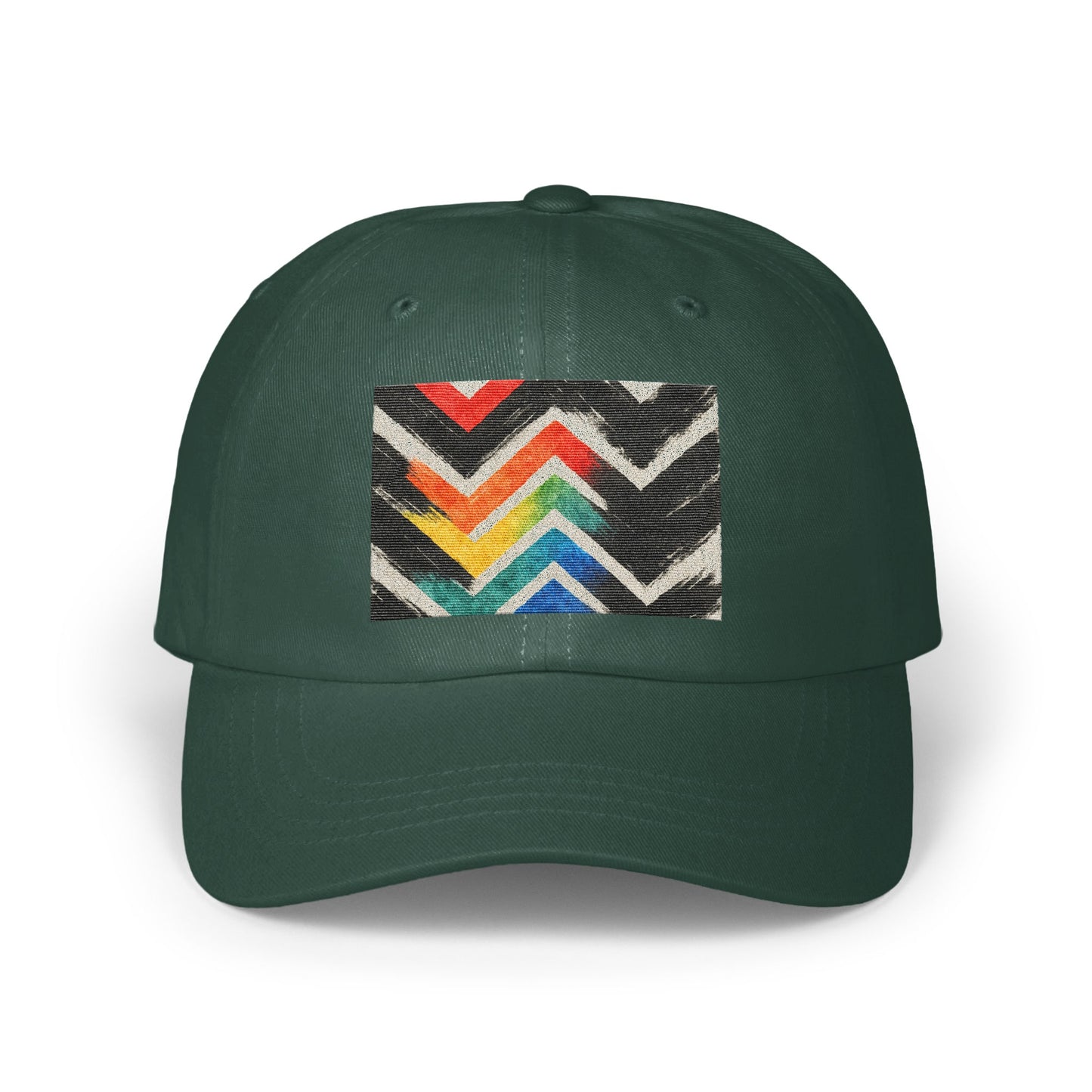 Rainbow Chevron Pattern Baseball Cap product