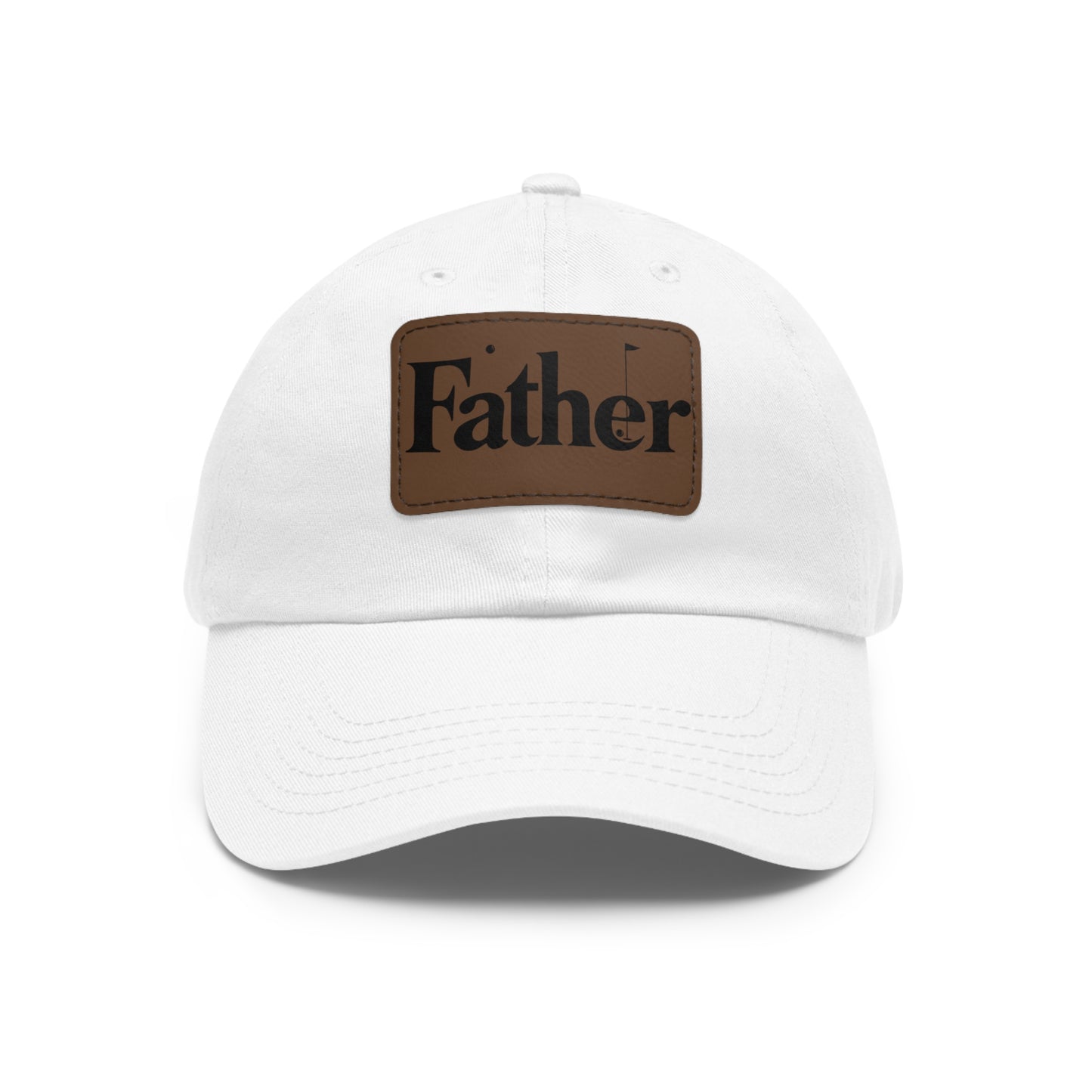 Stylish Father Dad Hat with Leather Patch - Perfect Gift for Dads
