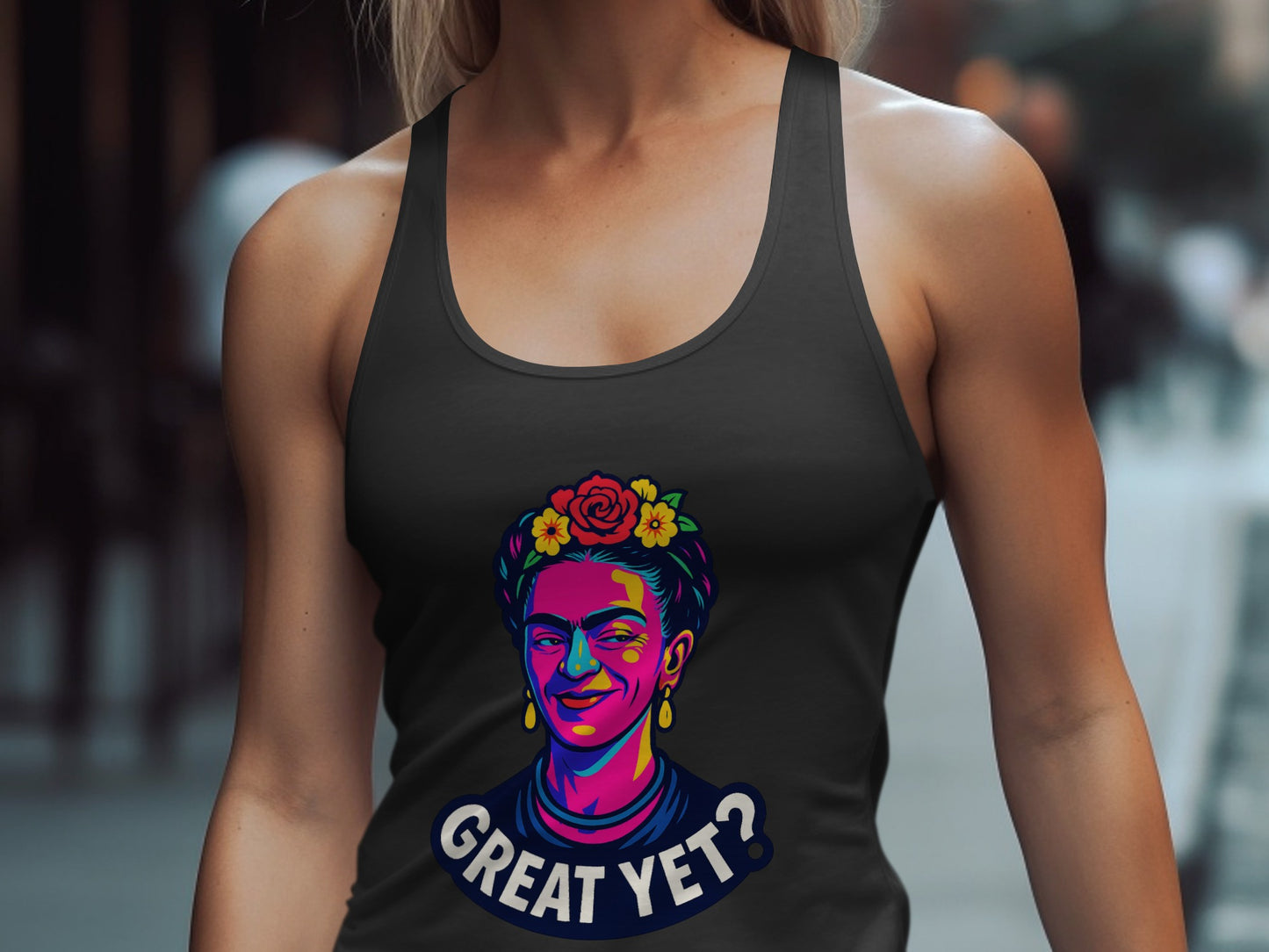 Vibrant Frida Kahlo Great Yet Graphic Tank Top product type