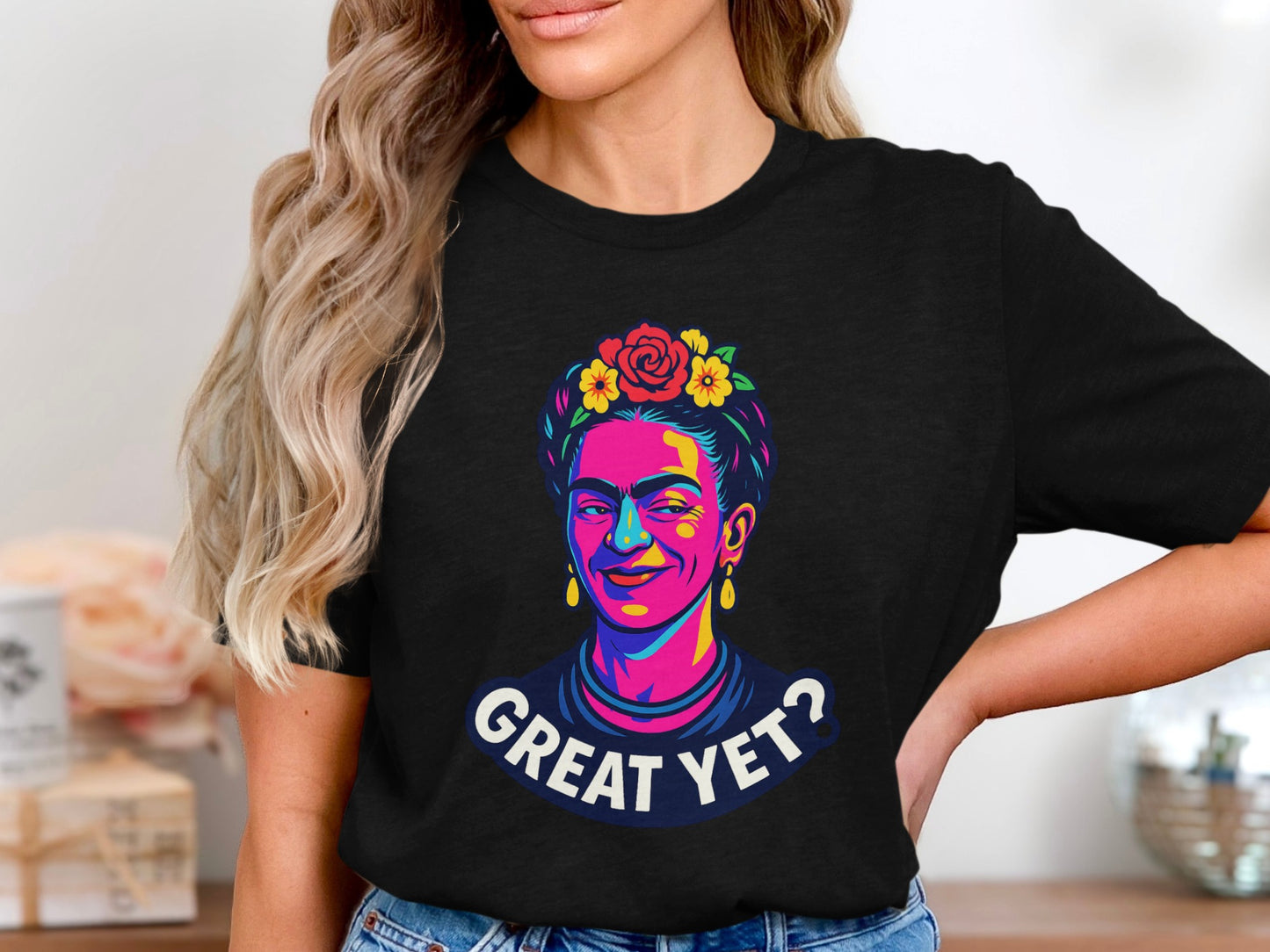 Colorful Graphic Great Yet T-shirt artistic product type