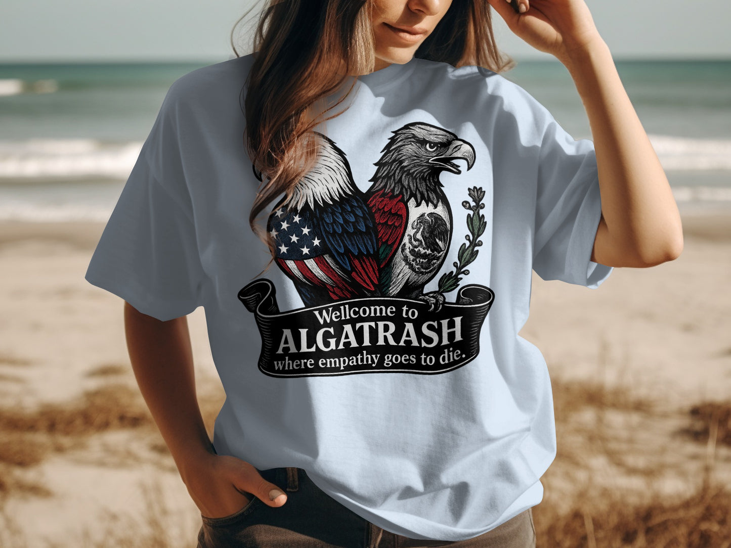 Welcome to Algatrash Printed Graphic Tee product