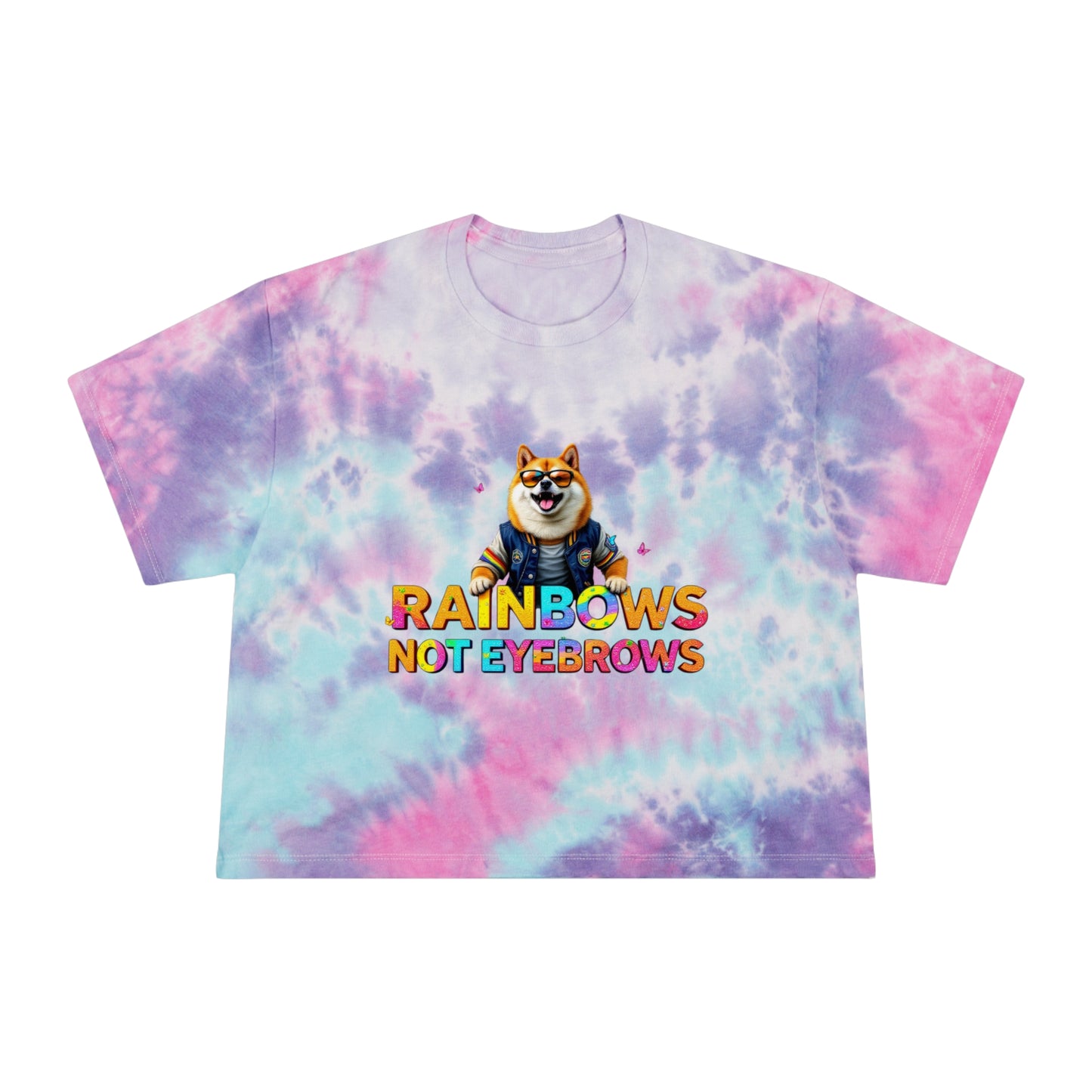 Pride Crop Top Women's Tie-Dye Crop Tee