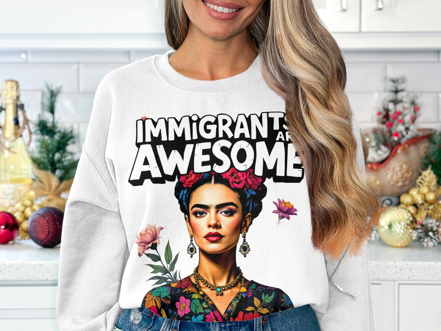 Immigrants Are Awesome Graphic Printed Sweatshirt product