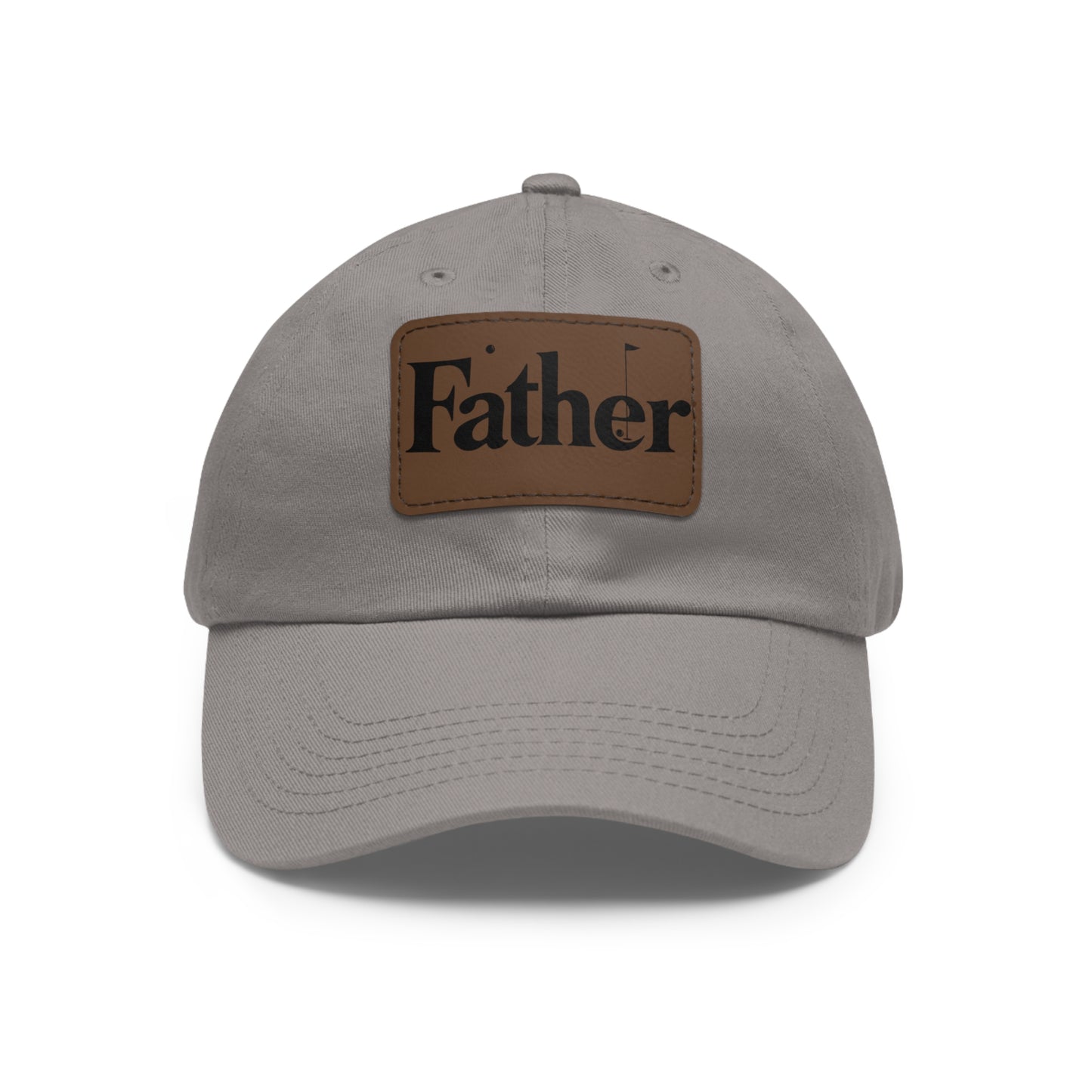 Stylish Father Dad Hat with Leather Patch - Perfect Gift for Dads