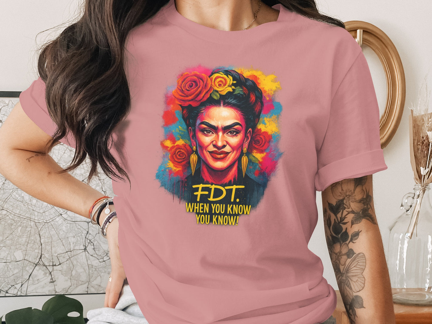 Colorful Artistic FDT When You Know You Know T-shirt product type