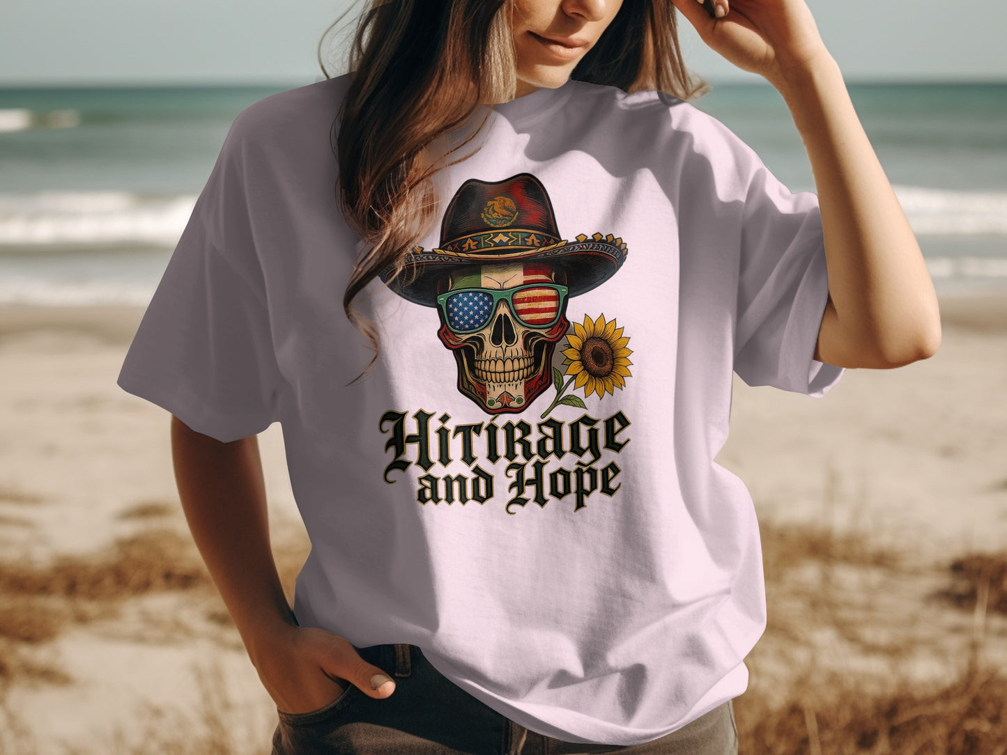 Heritage and Hope Skull with Hat Graphic T Shirt product type