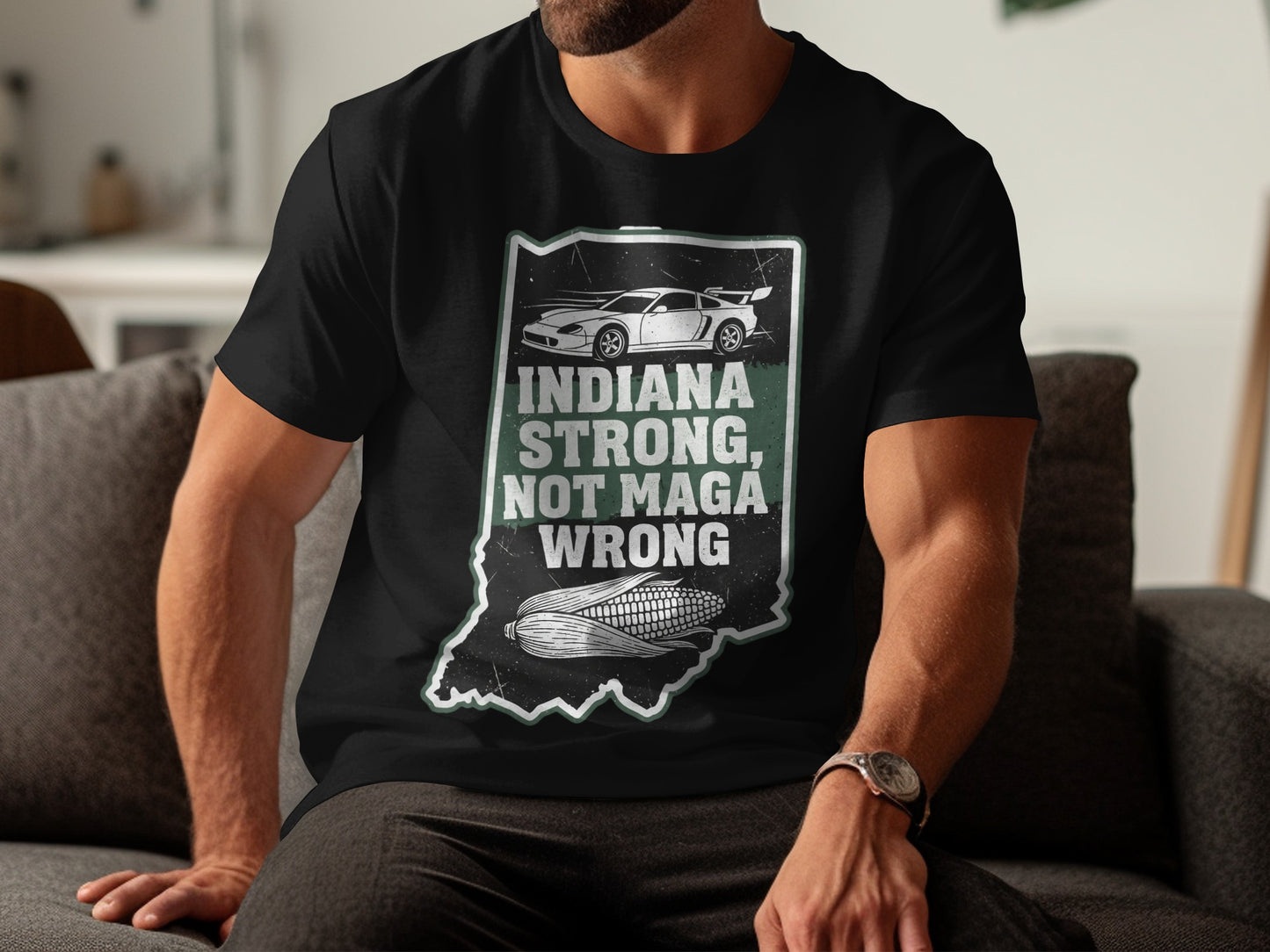 Indiana Strong Not MAGA Wrong T-Shirt product