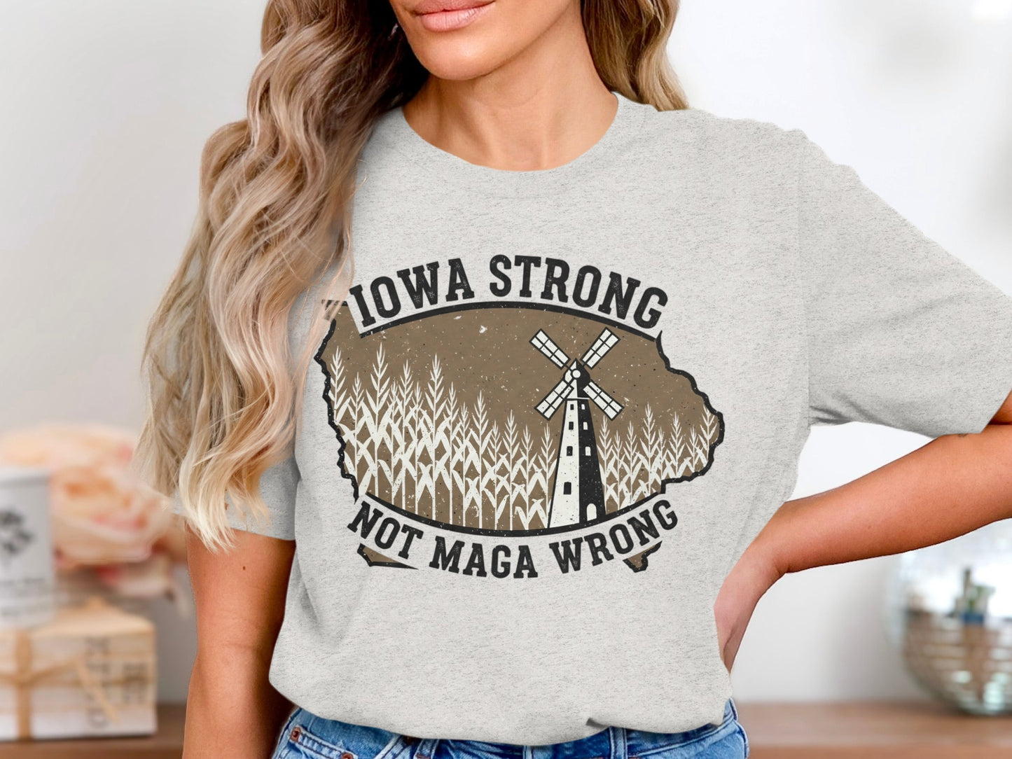Iowa Strong Not Maga Wrong T-shirt product type