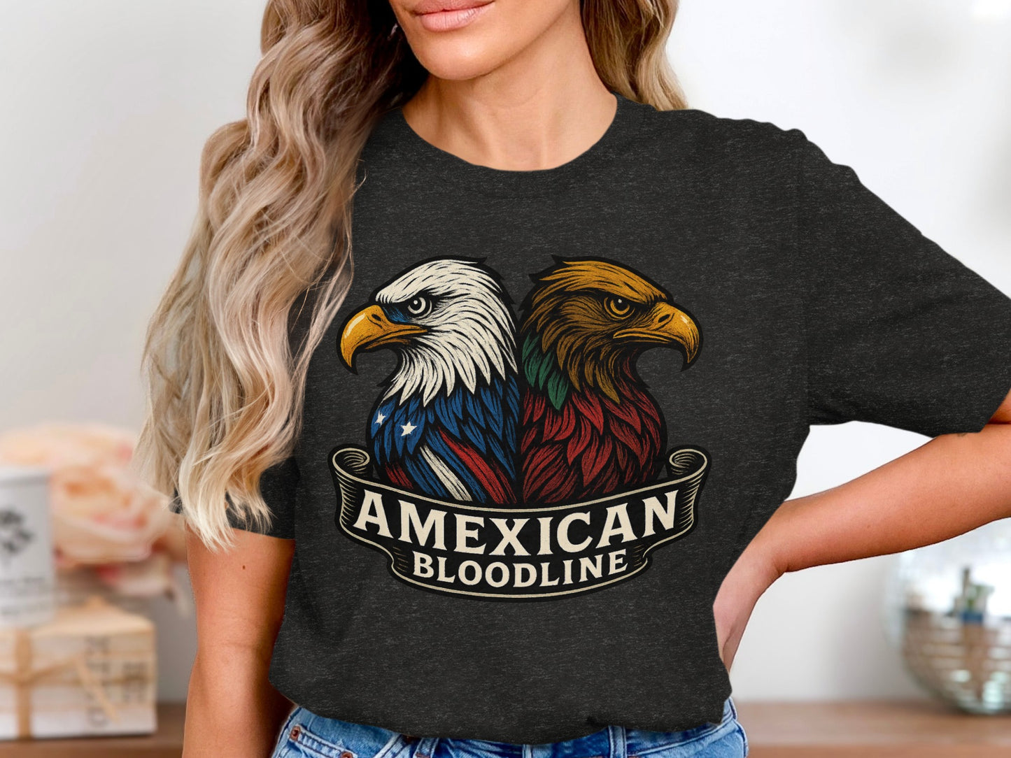 Amexican Bloodline T-Shirt with Double Eagle Graphic product