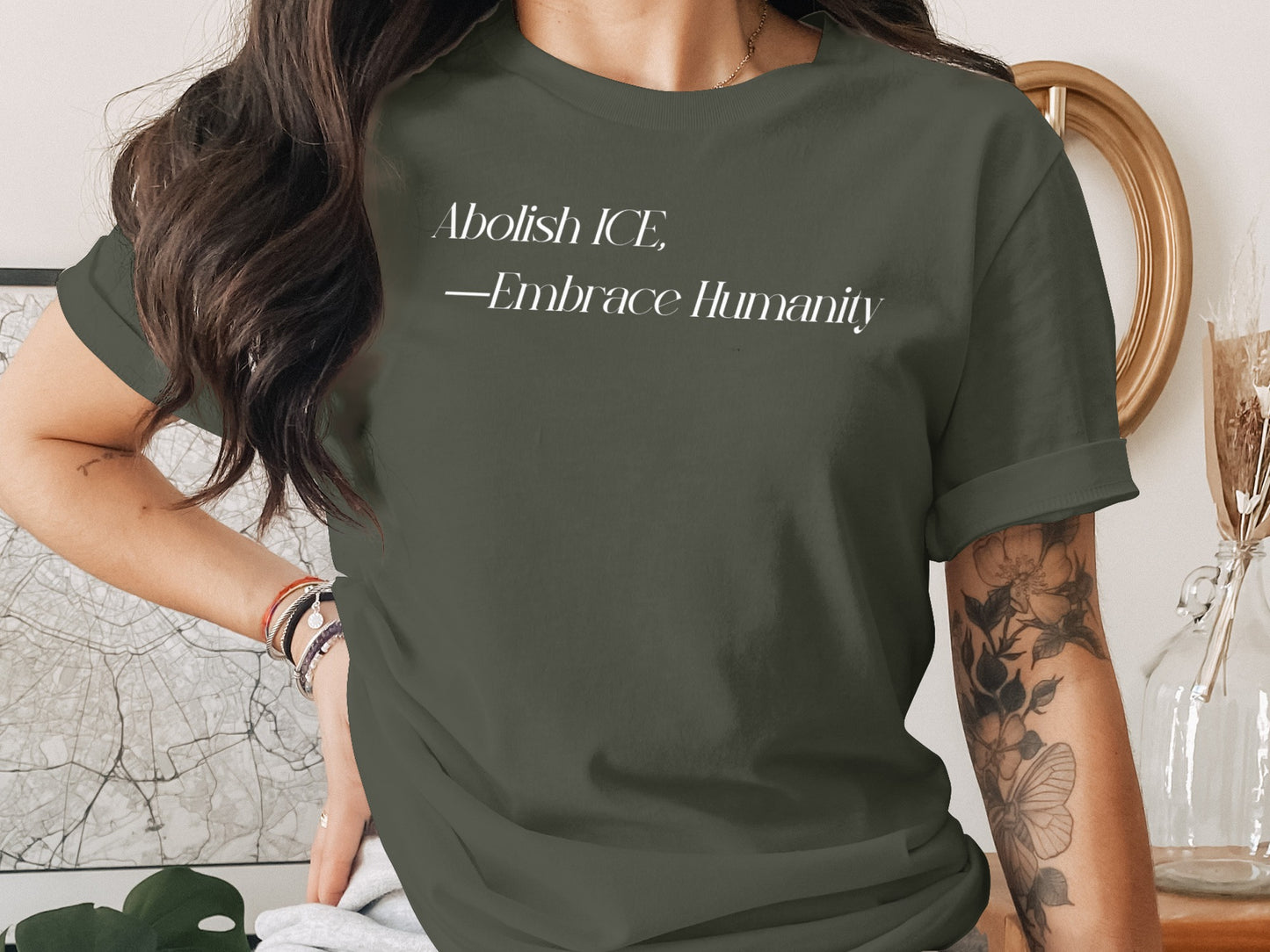 Abolish ICE Embrace Humanity Printed T-shirt product type
