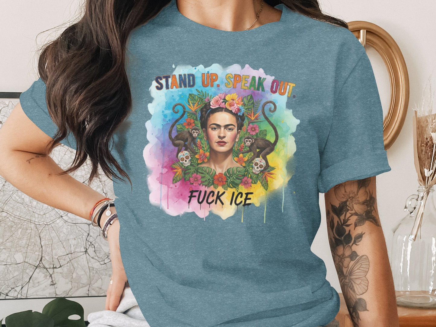 Stand Up Speak Out Fuck Ice Statement T-Shirt product