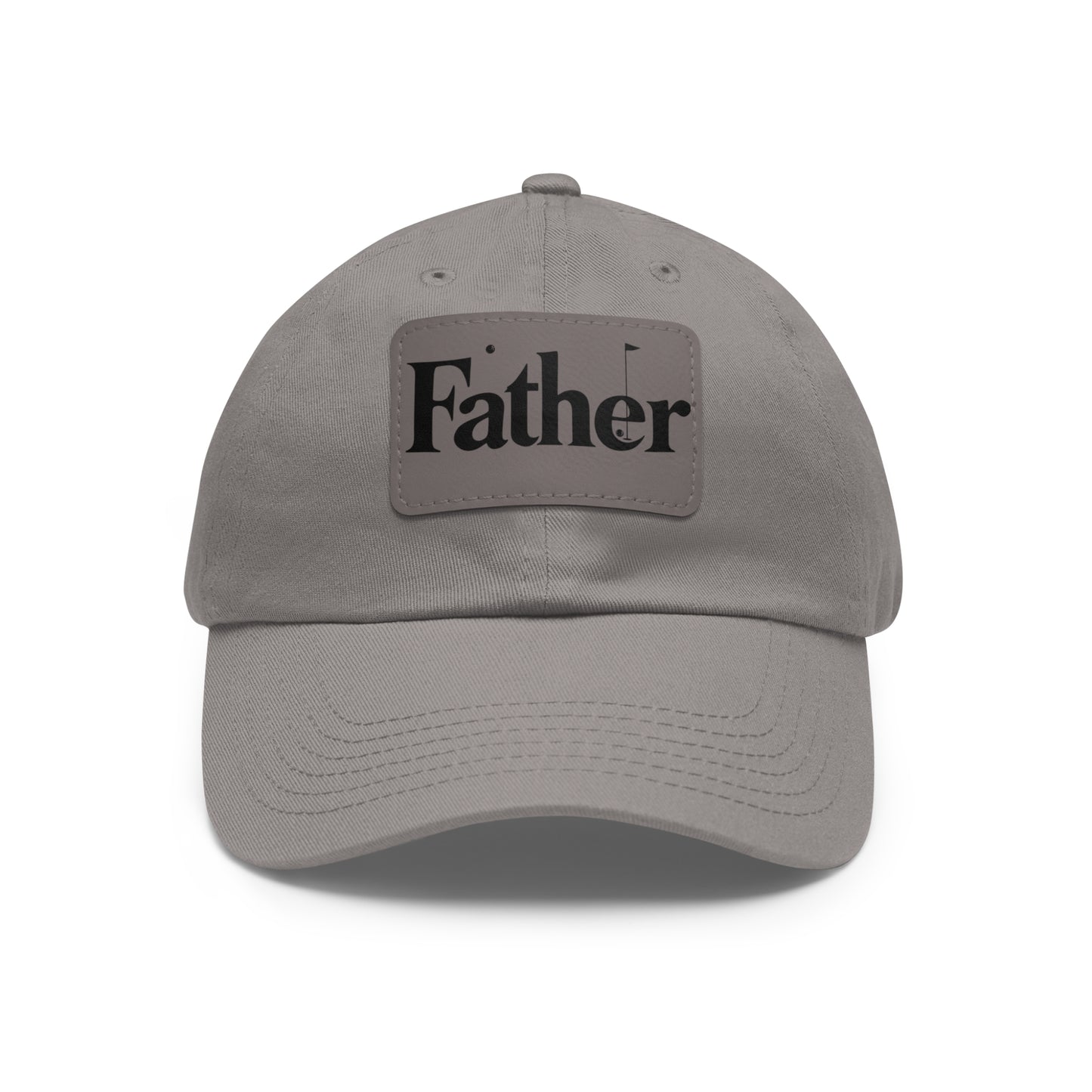 Stylish Father Dad Hat with Leather Patch - Perfect Gift for Dads