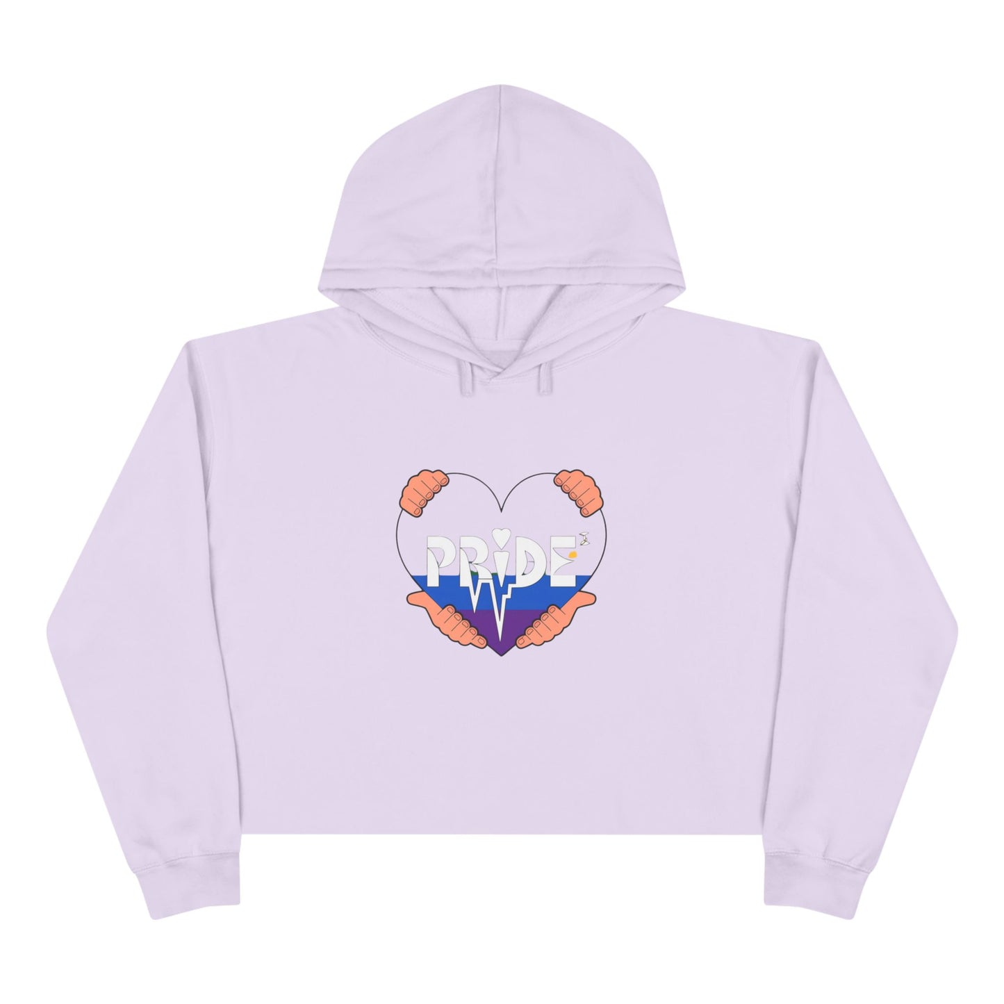 Pride Crop Hoodie, LGTBQ Gift, Summer Wardrobe, Casual Wear, Colorful Hoodie, Pride Month Apparel