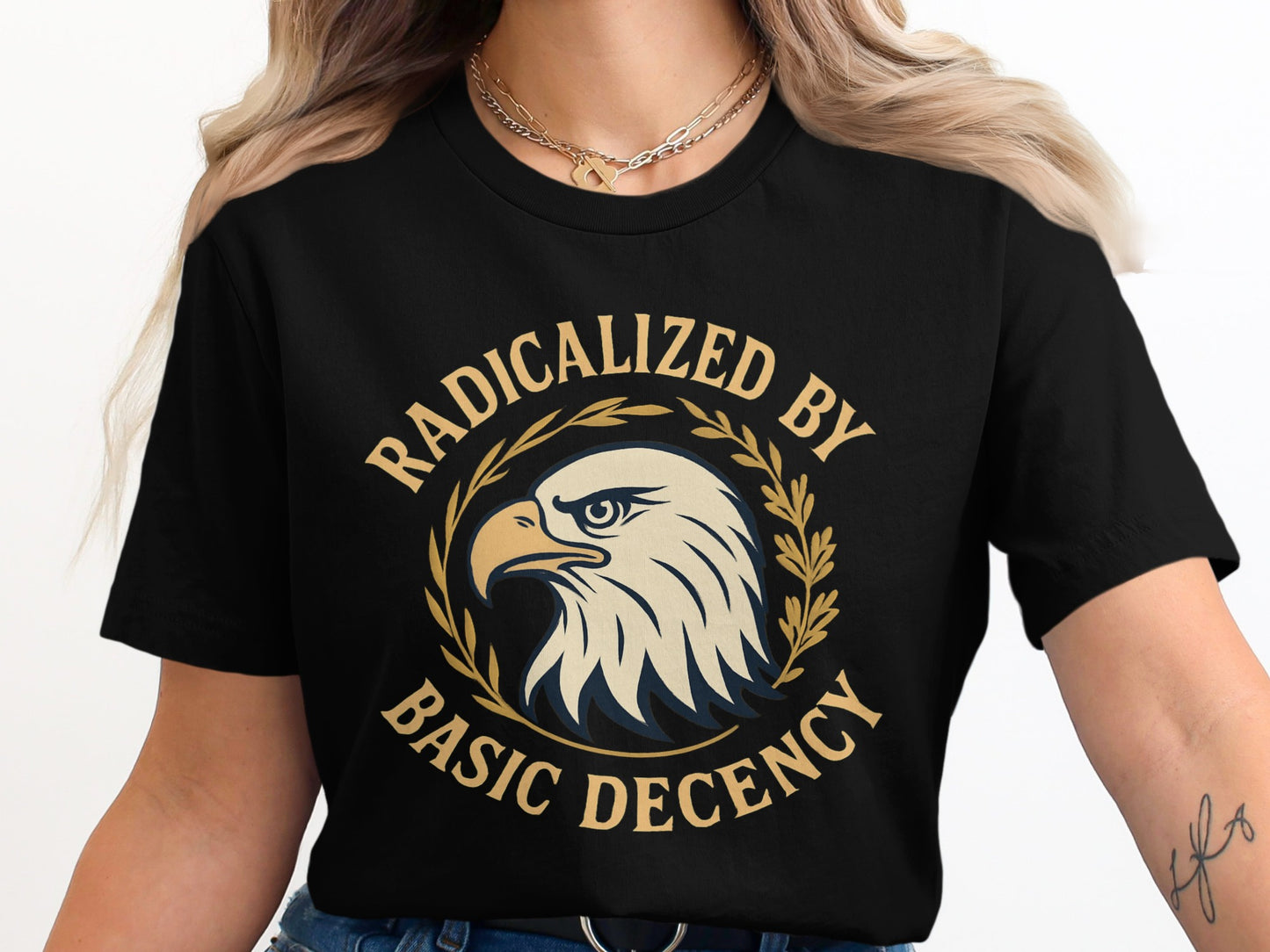 Radicalized By Basic Decency Engaging Shirt Product