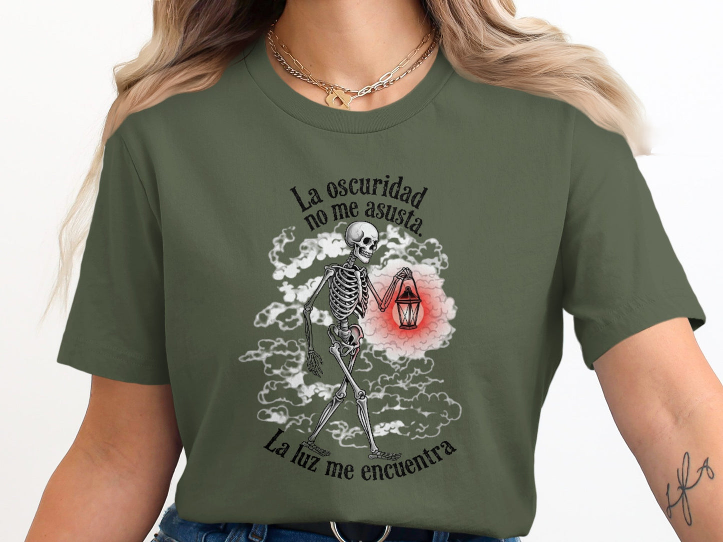 La oscuridad no me asusta skeleton lantern product type