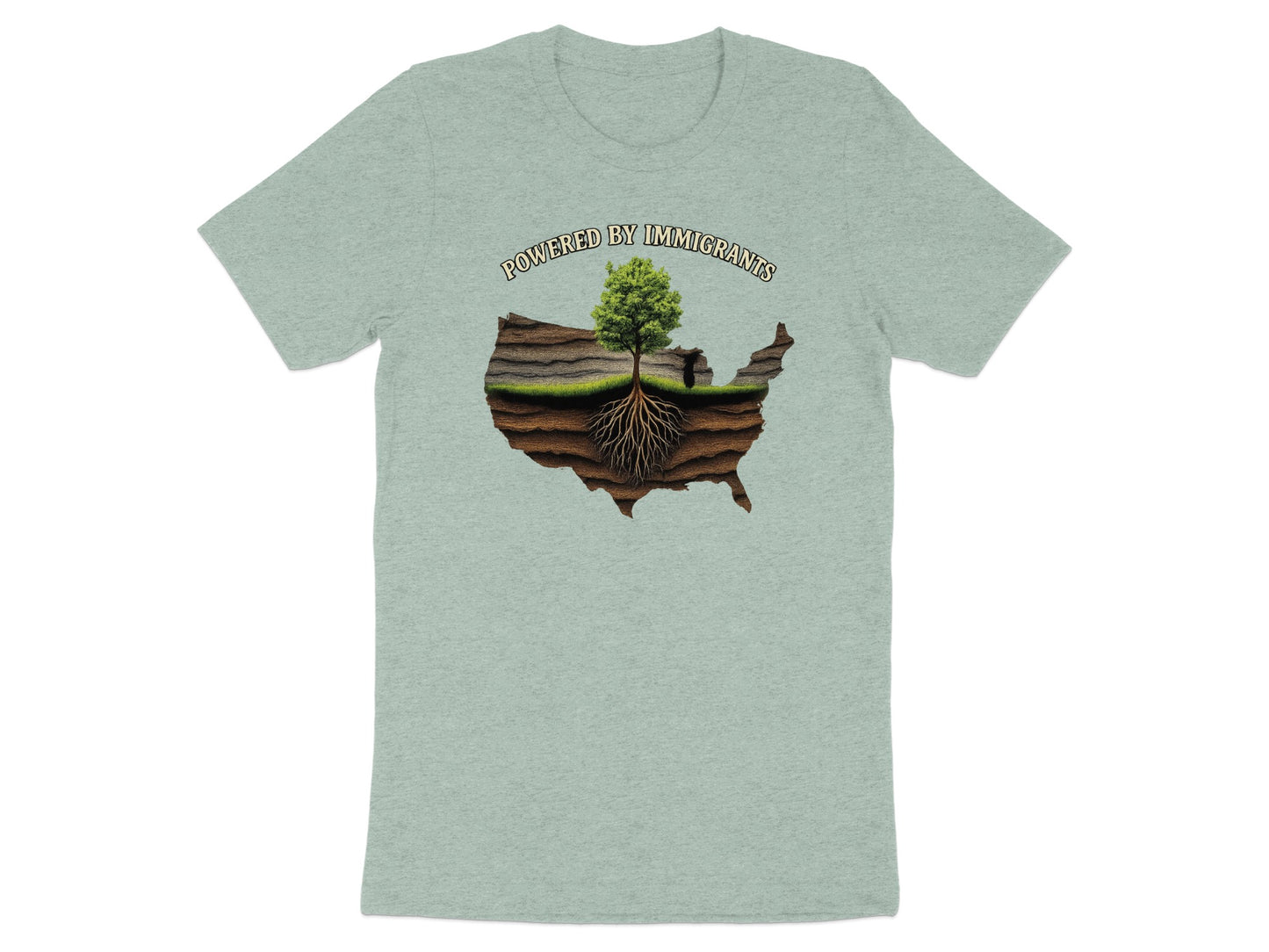 Powered by Immigrants Graphic Tee Shirt product