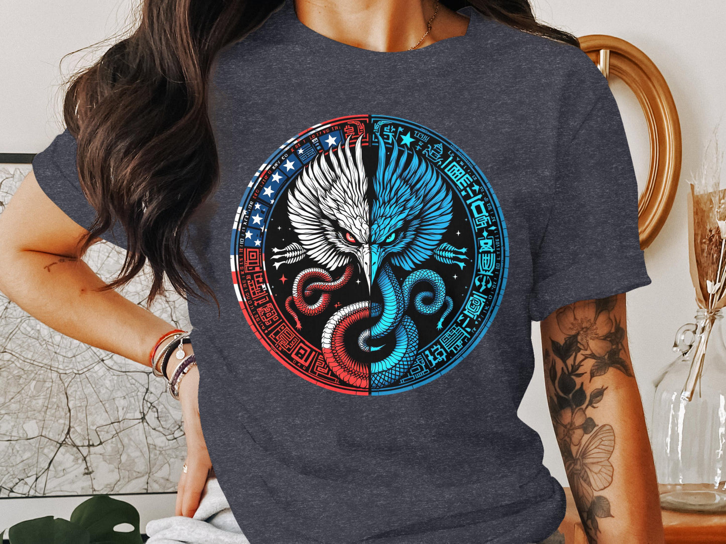 Mythical Creatures Yin Yang Graphic Tee product