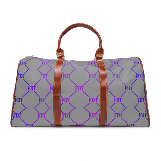 Waterproof Monogram Travel Duffle — FDT Patterned Weekender Bag