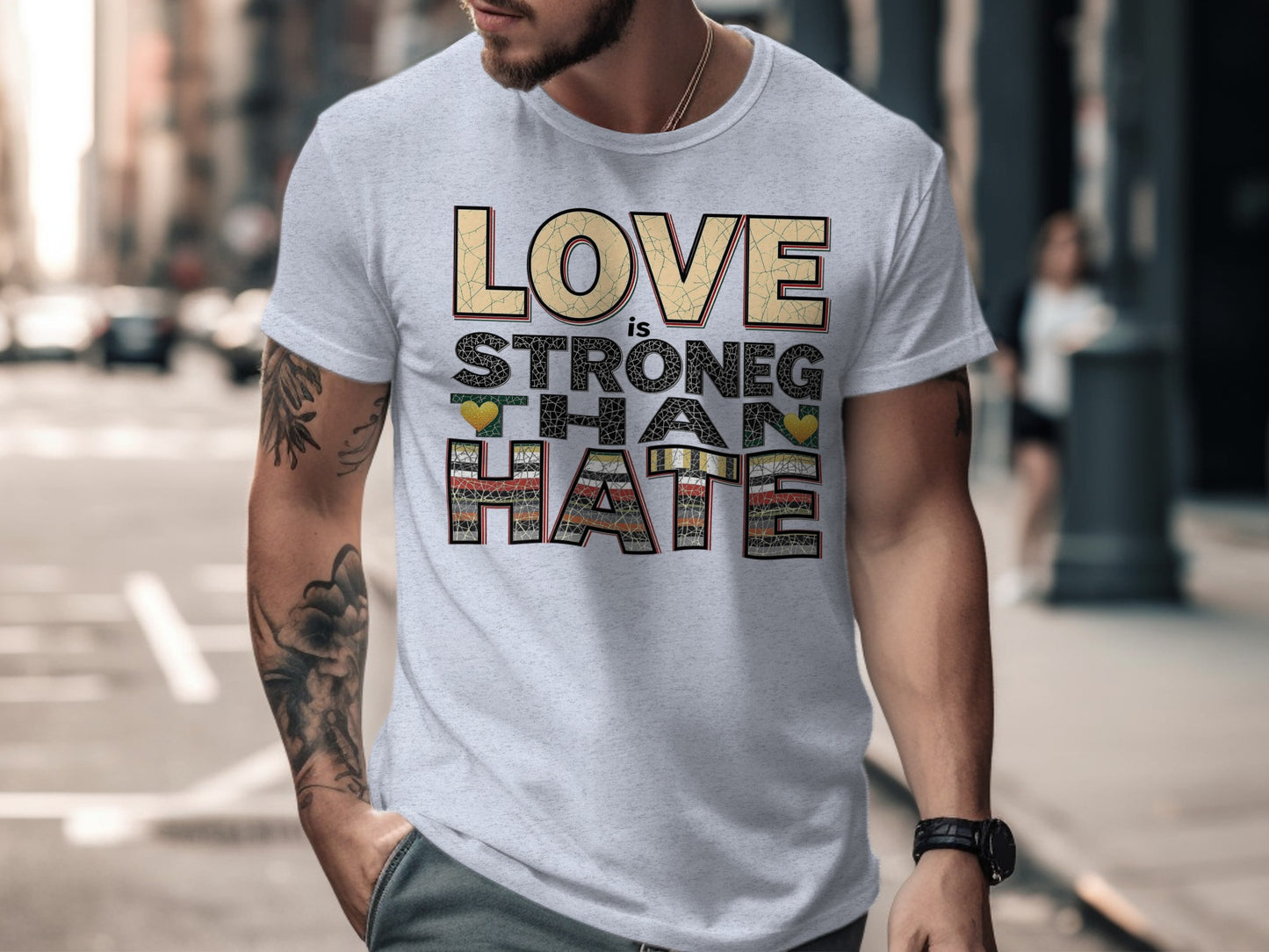 Love is Stronger Than Hate Graphic T-Shirt product