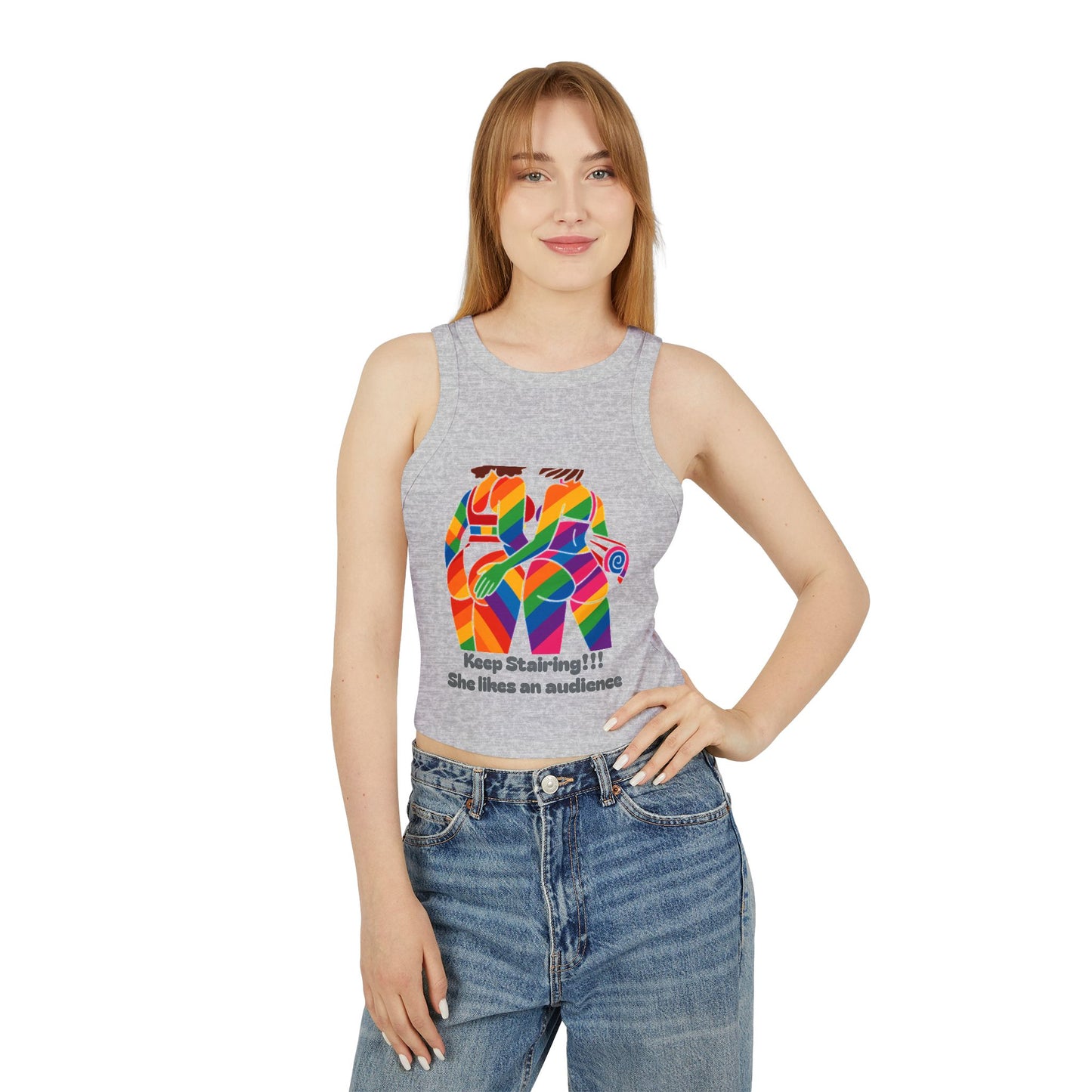 Pride tank top Vibrant Art Racerback Tank, Colorful Summer Top, LGBTQ+ Pride Apparel, Festival Wear, Casual Summer Outfit, Unique Gift Idea