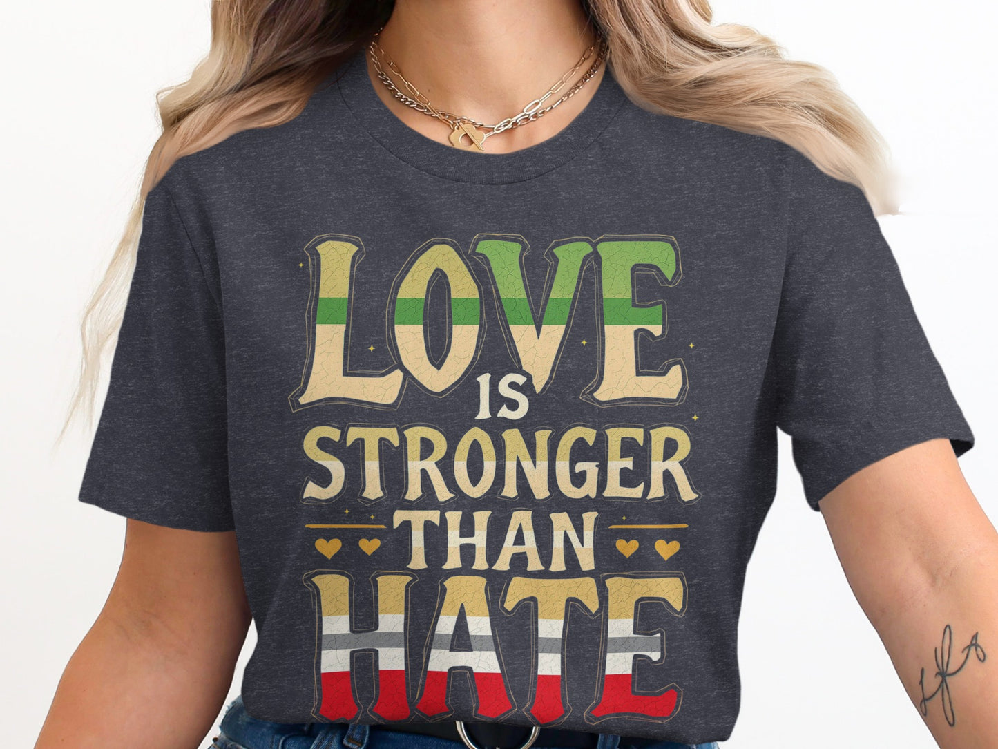 Love Is Stronger Than Hate Graphic T-Shirt product type