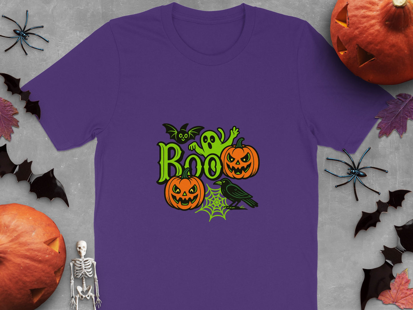 Halloween Boo Ghost Pumpkins Crow Spider Shirt product
