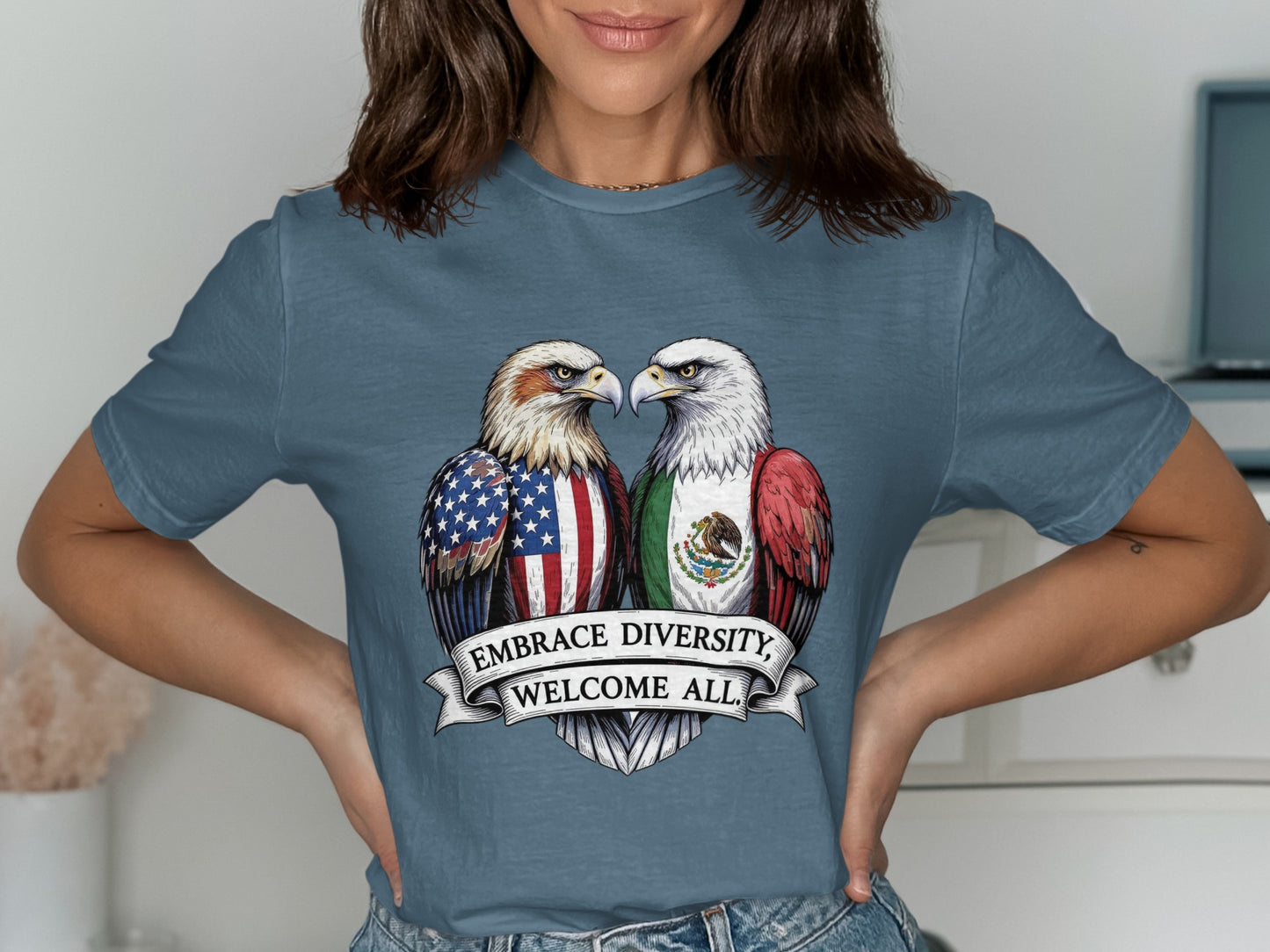 Embrace Diversity Welcome All Graphic Tee product