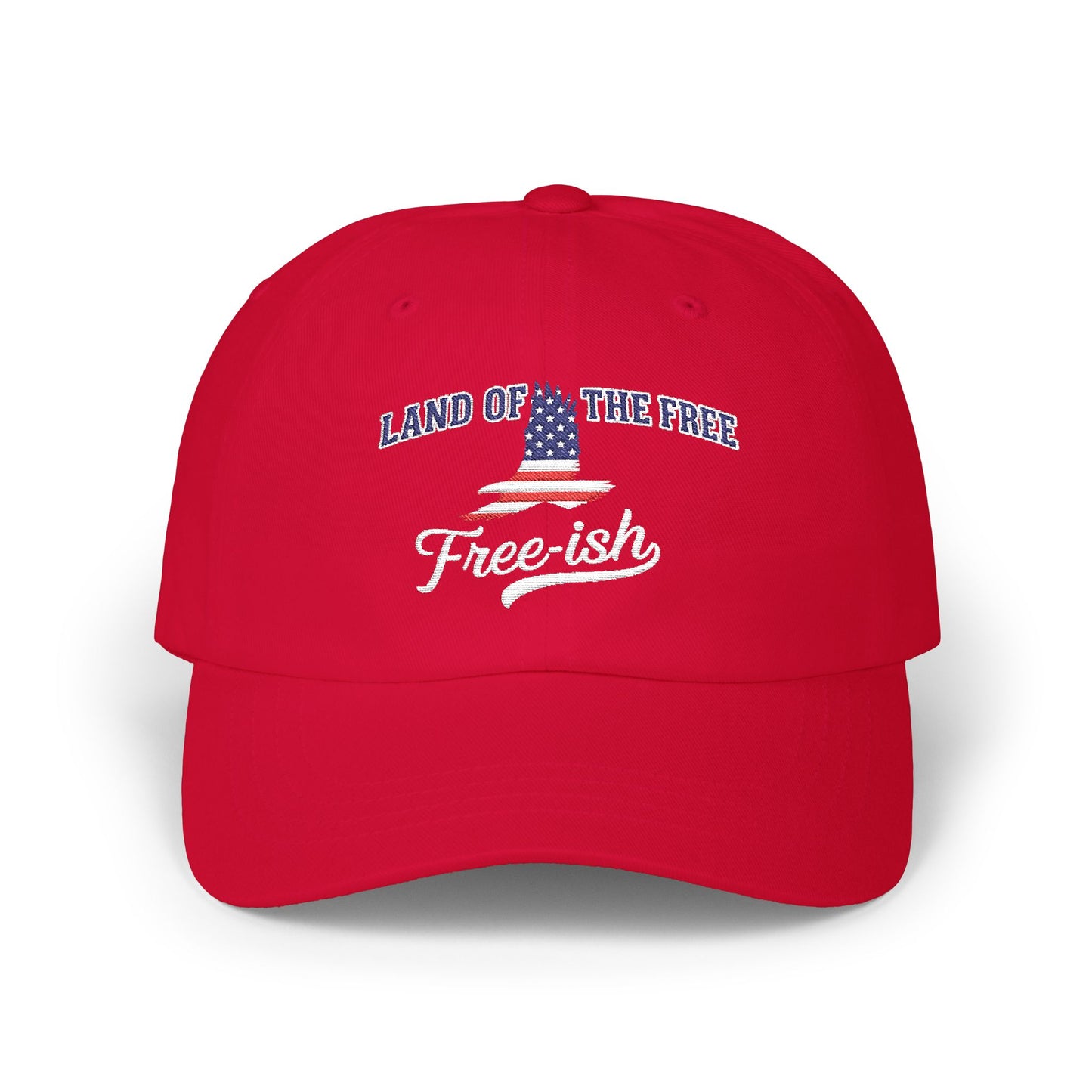 4th of July Embroidery Hat 'Land of the Free' Design | Patriotic Hat, Gift for Dads, Casual Wear, Freedom Cap, Summer Accessory