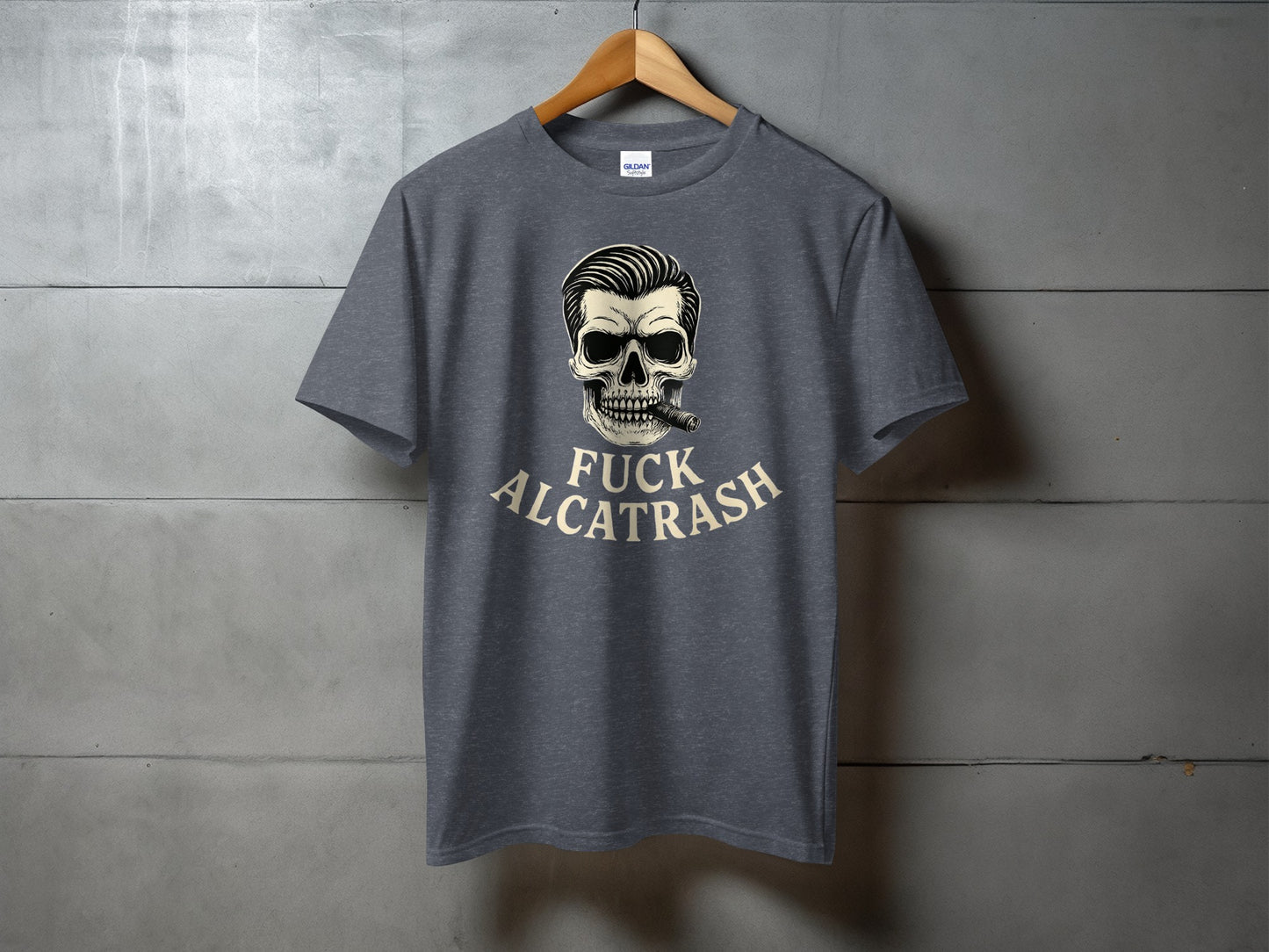 Skull Design Fuck Alcatrash Graphic T-Shirt product type
