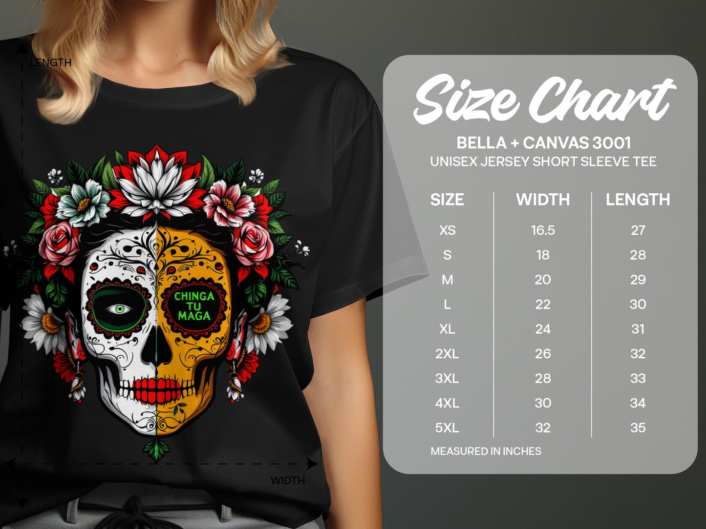 Colorful Sugar Skull Unisex T-Shirt product type