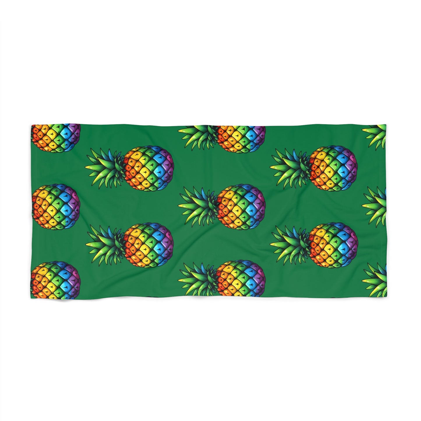 pride towell Vibrant Pineapple Beach Towel, Summer Beach Gear, Tropical Pool Accessories, Perfect for Vacations, Gift for Beach Lovers